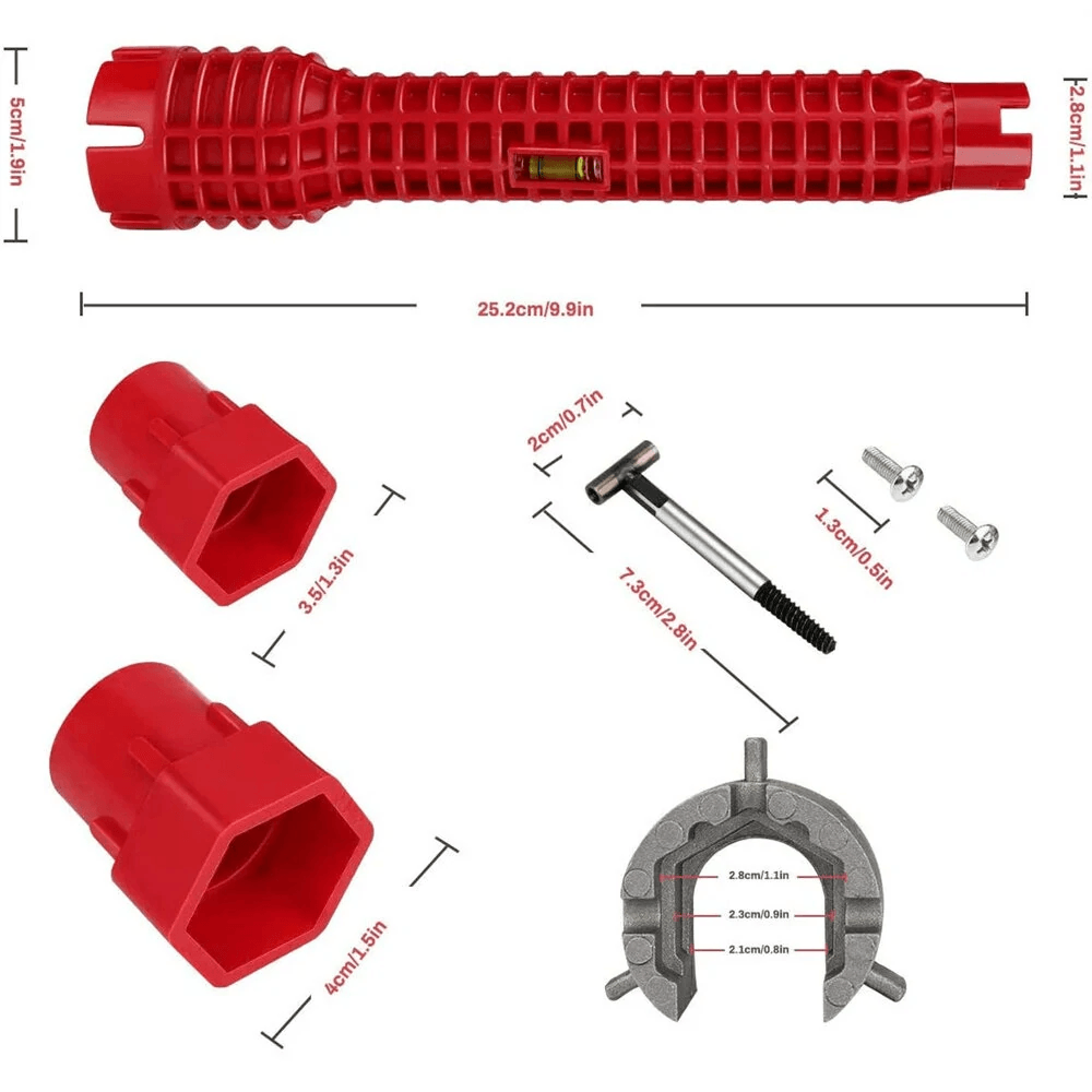 Sink Repair Wrench Universal Faucet Installation And Plumbing Tool 9