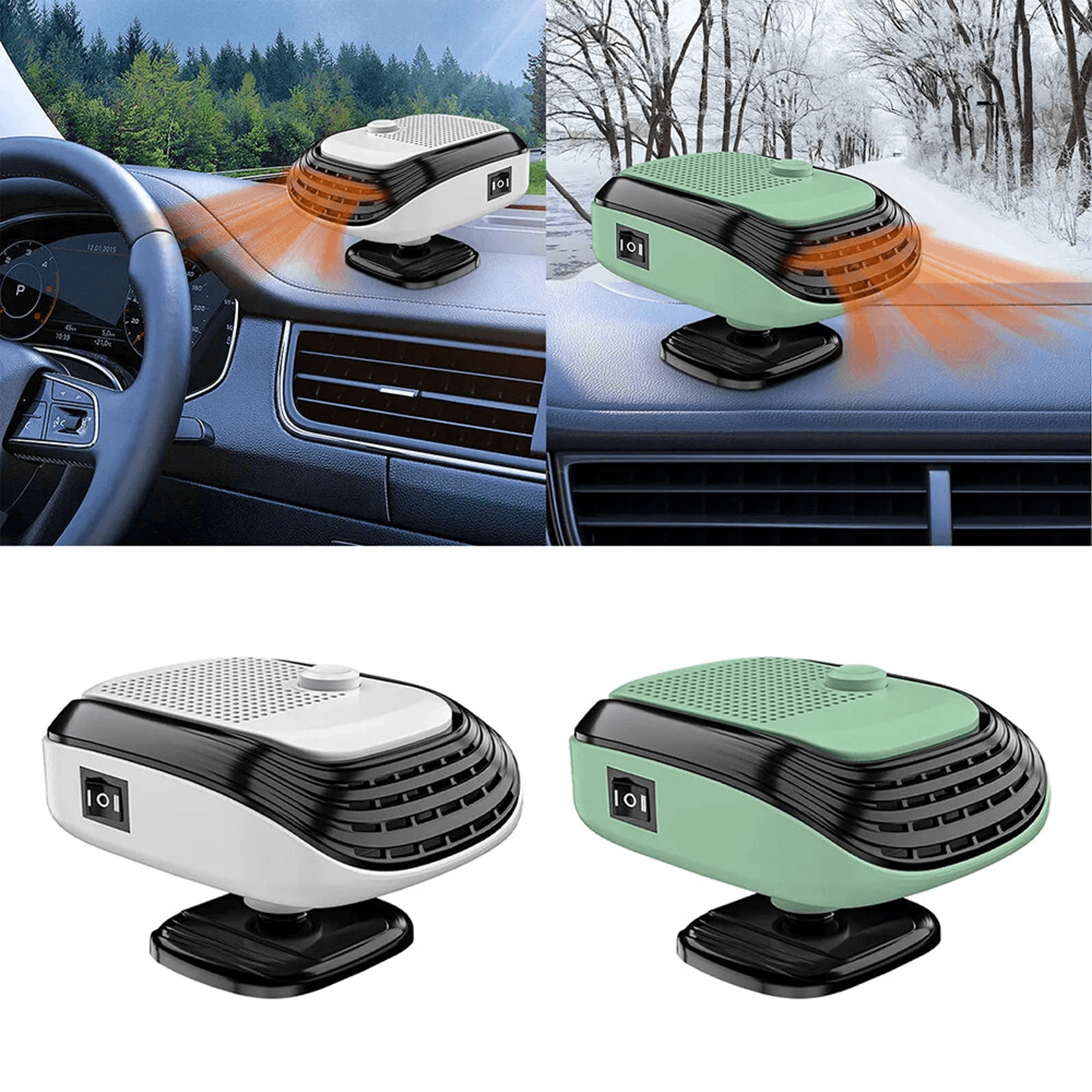 Portable Car Heater Fan Fast Heating Windshield Defroster And Defogger 8