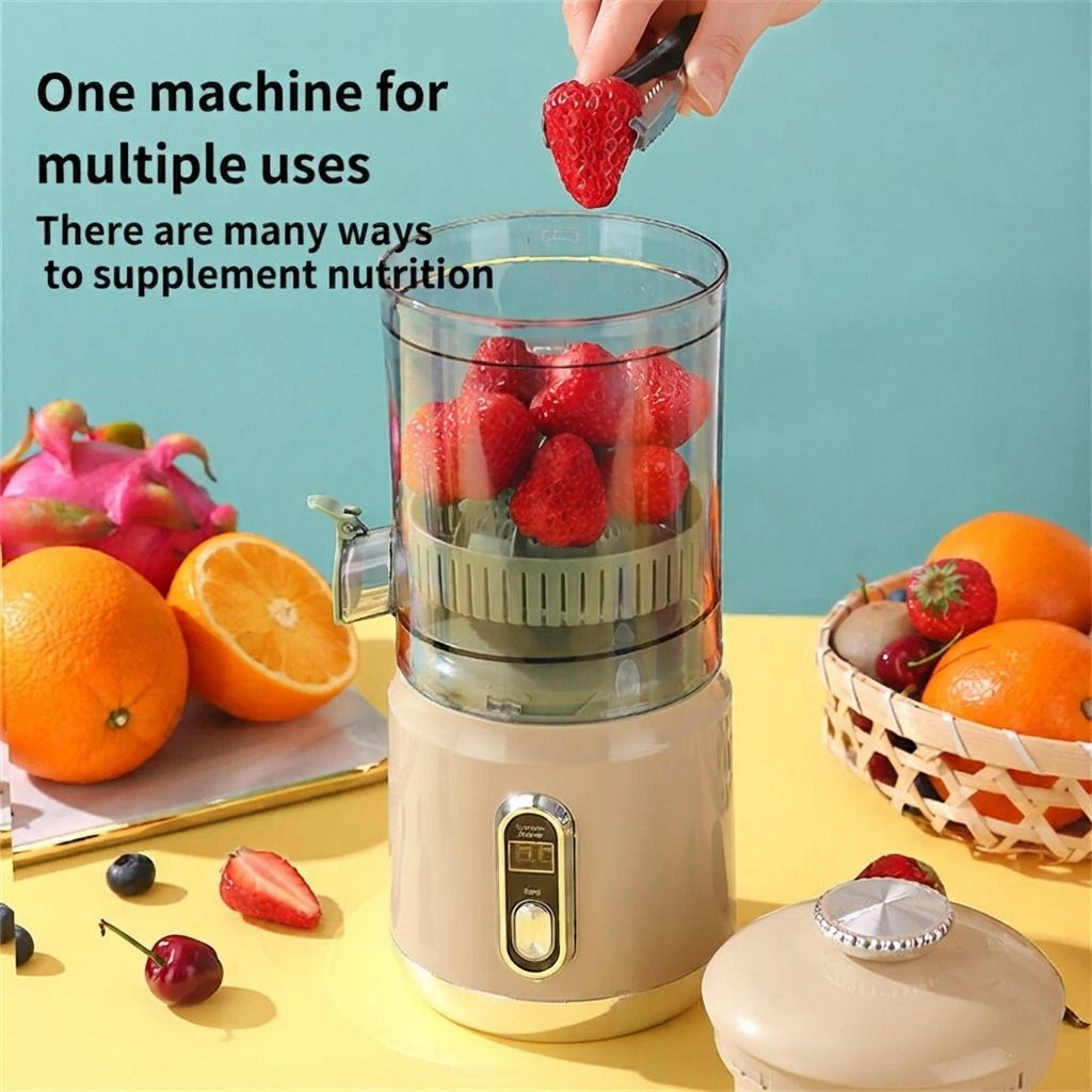 Cordless Portable Citrus Juicer With Pulp Separation And Speed Control 1