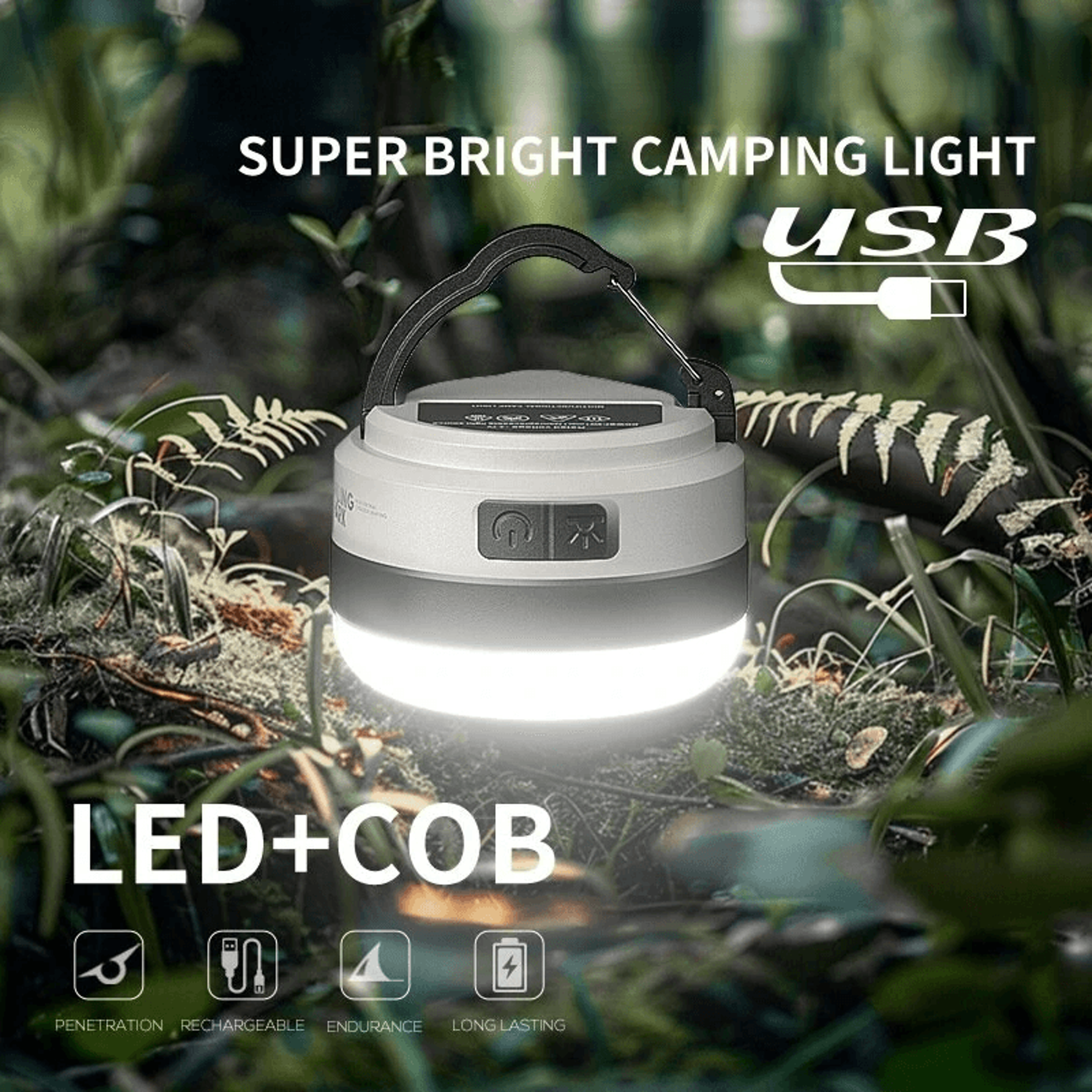 Rechargeable Camping Lantern Portable Adjustable Tent Light For Outdoor Emergency Use 1
