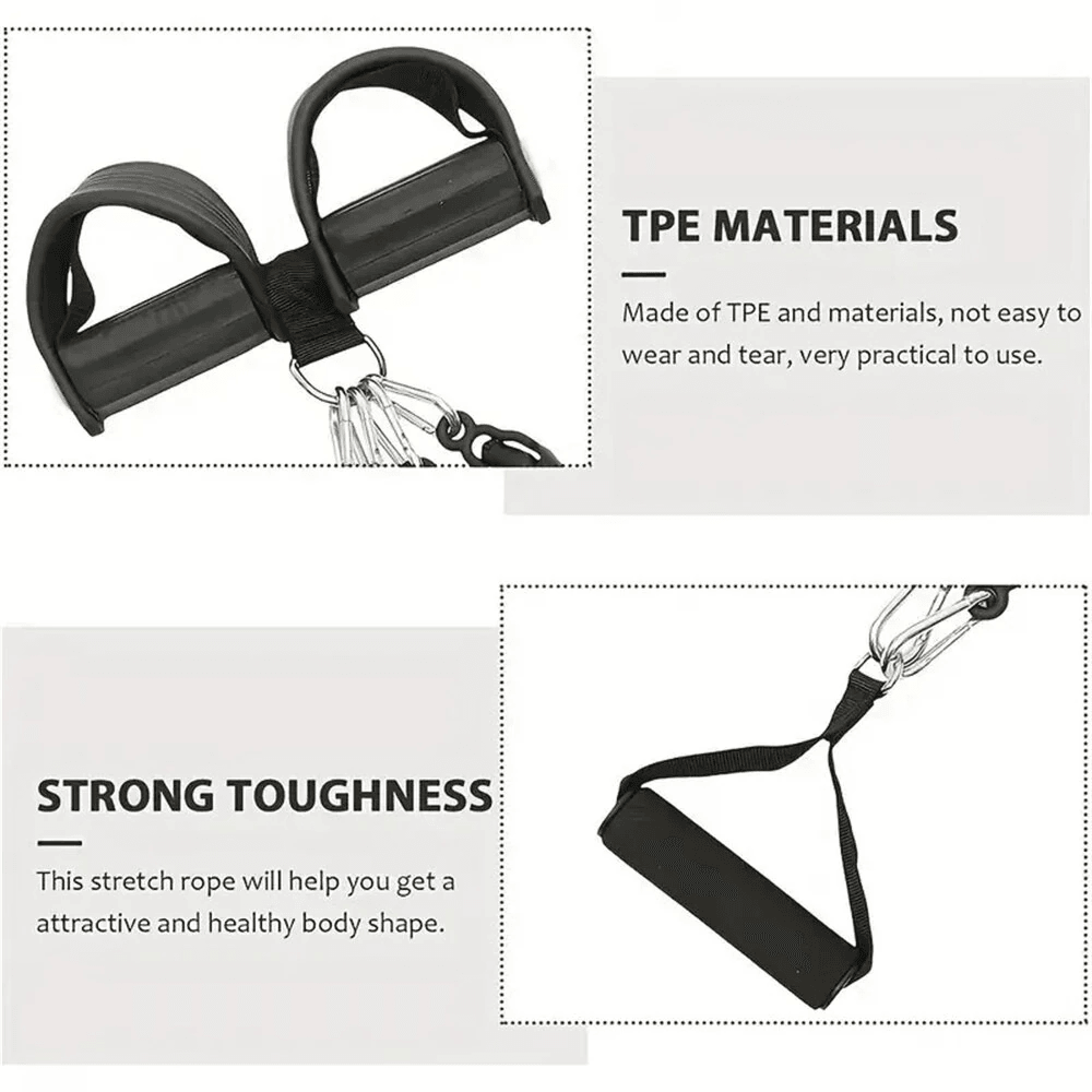 Multifunction Resistance Band Pedal Trainer For Full Body Home Workouts 4