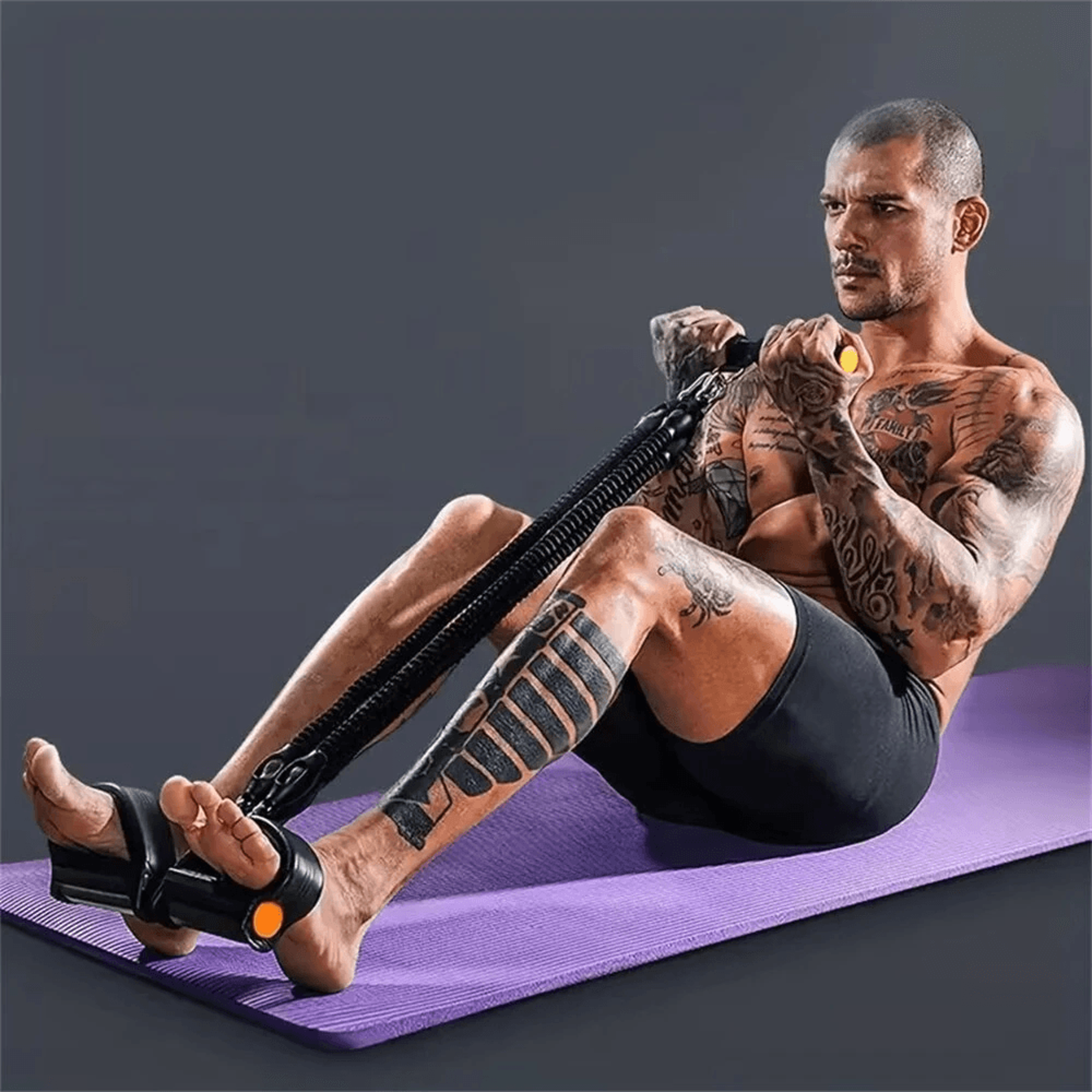 Multifunction Resistance Band Pedal Trainer For Full Body Home Workouts 1