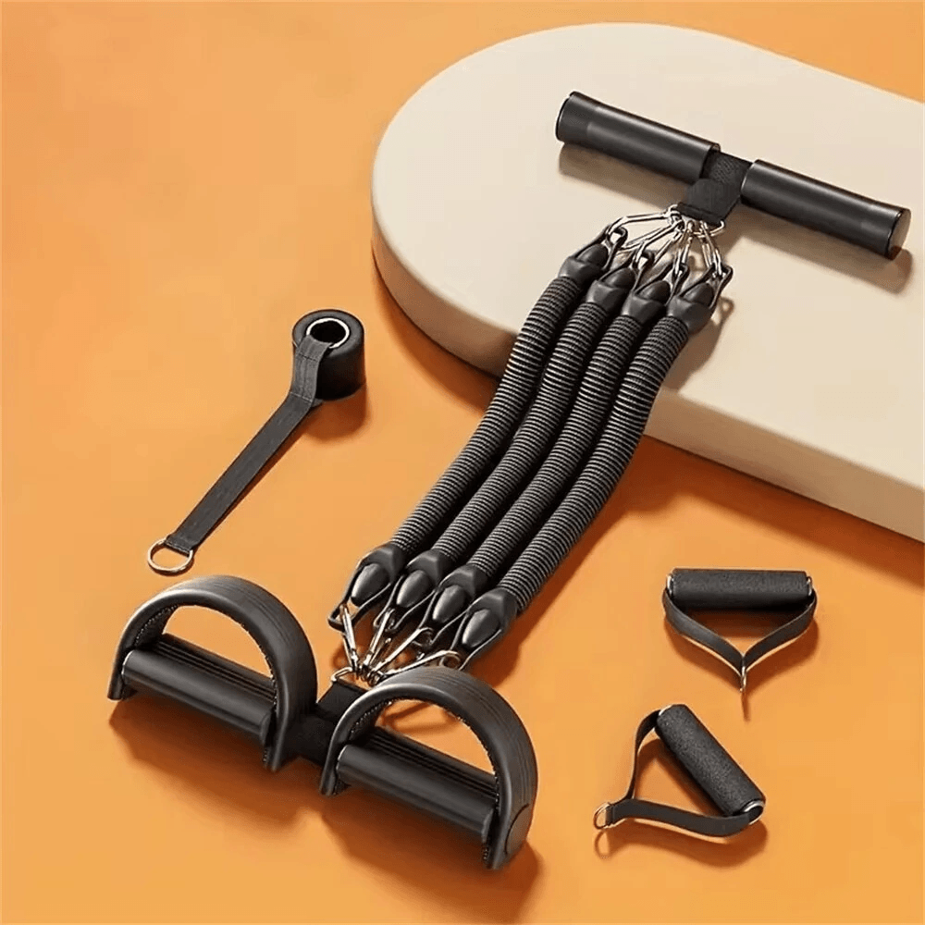 Multifunction Resistance Band Pedal Trainer For Full Body Home Workouts 5