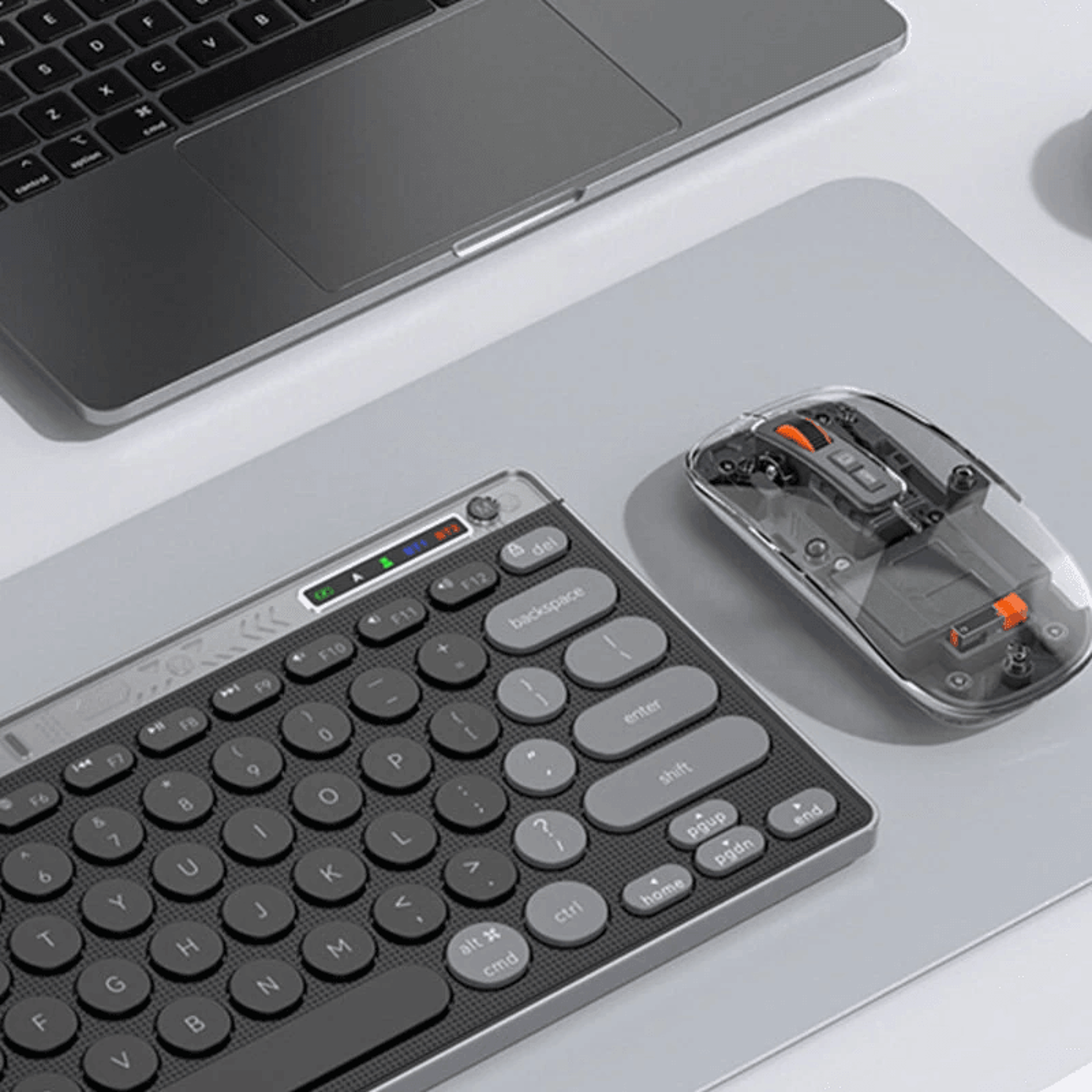 Silent Dual Mode Wireless Keyboard And Mouse Combo With Ultra Slim Key Layout 2