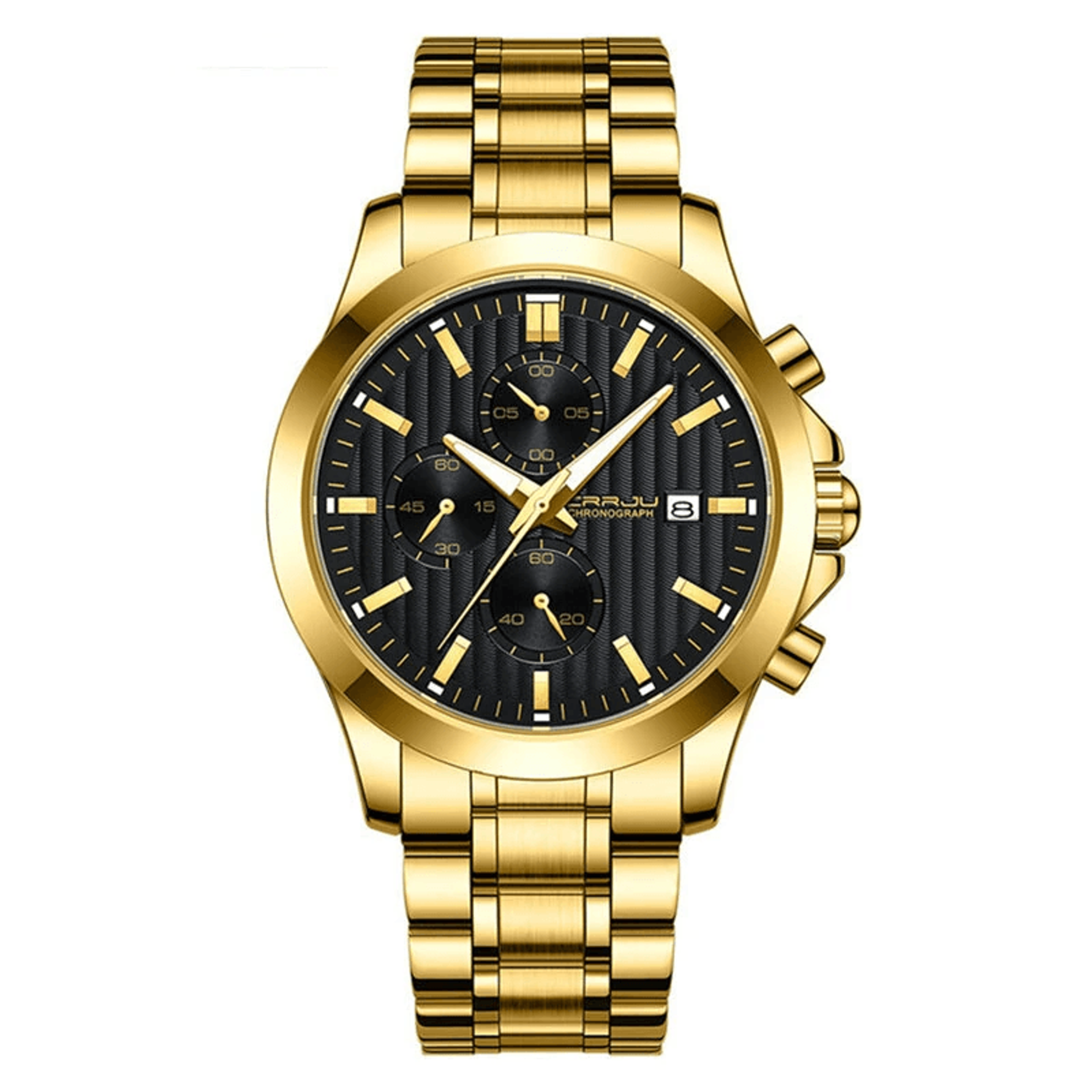 Premium Mens Business Chronograph Watch With Stainless Steel Band 3
