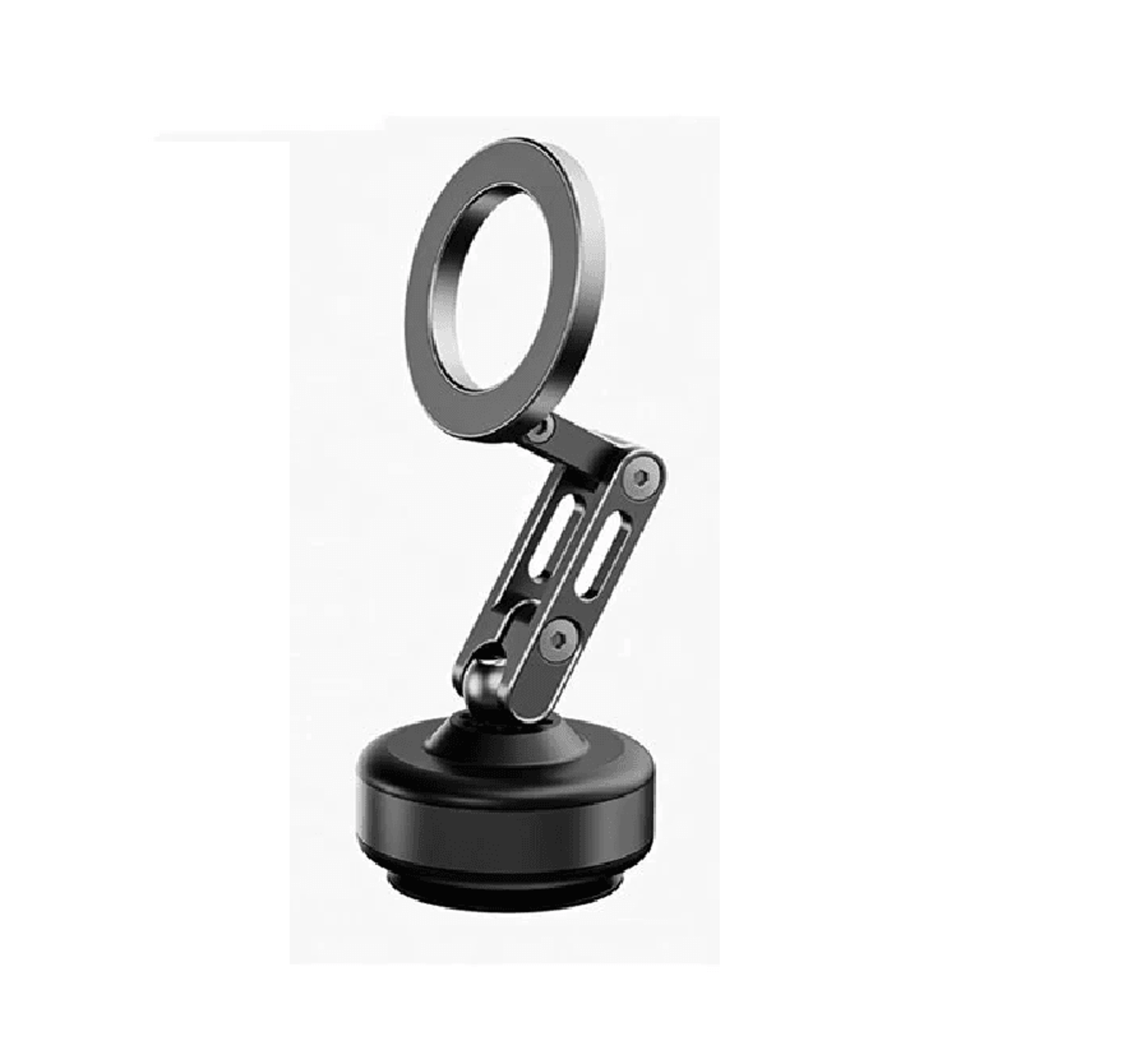 Magnetic Car Phone Holder With Dual Vacuum Suction And Adjustable Rotation 0