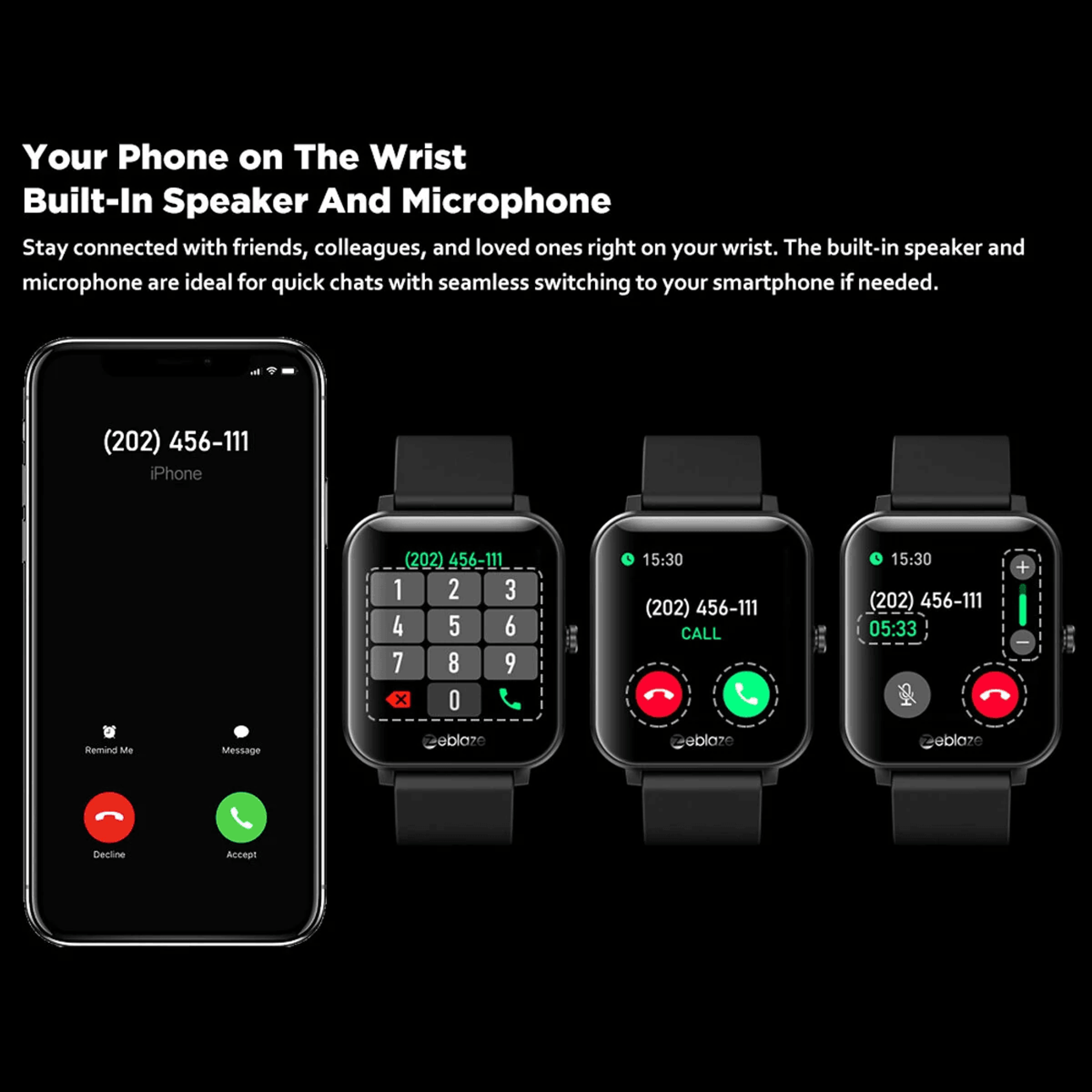 Bluetooth Calling Smart Watch With Heart Rate Monitor And Custom Watch Faces 2