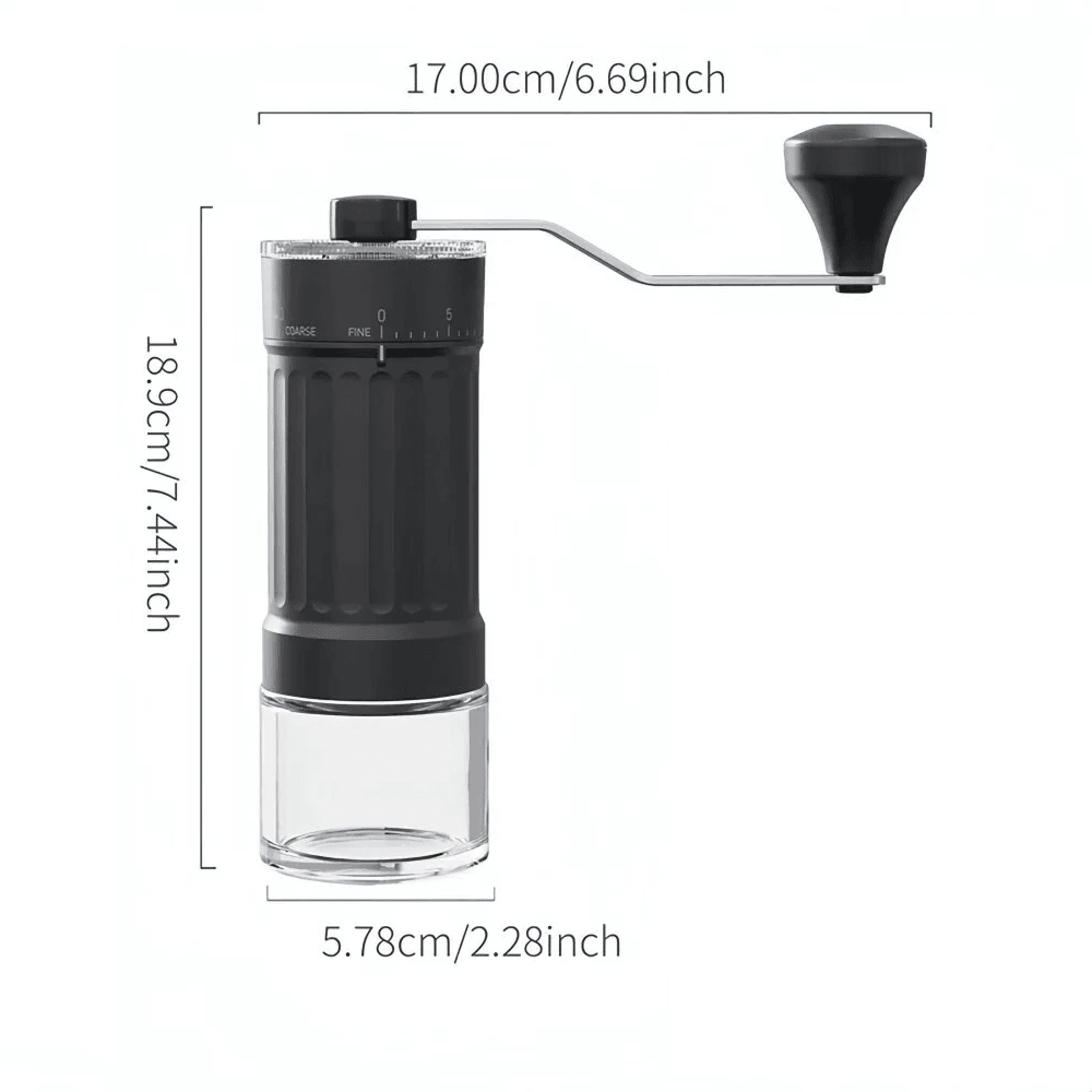Comfook Manual Coffee Grinder With Grind Settings And Ceramic Burr 5