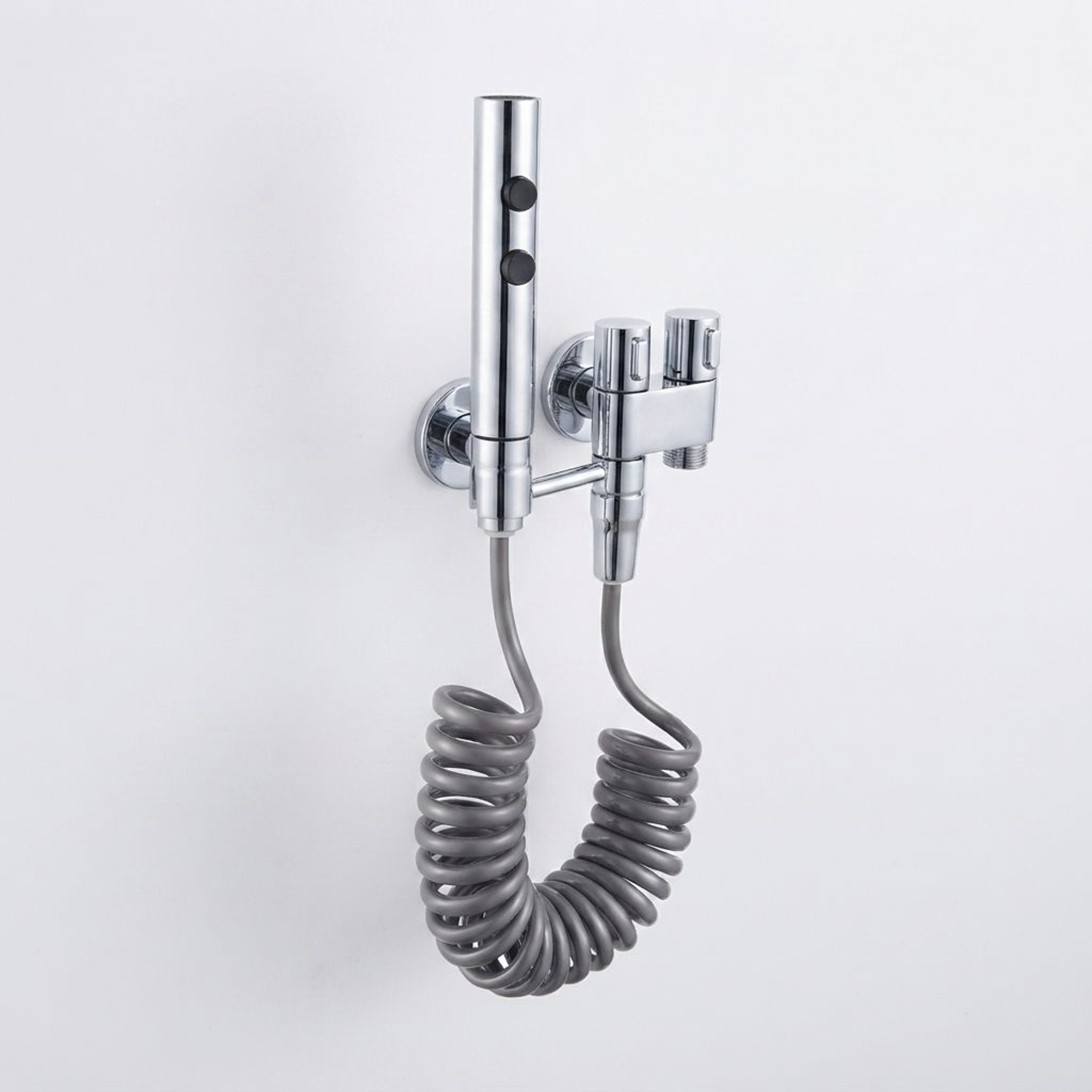Stainless Steel Handheld Bidet Sprayer With Adjustable Spray And Flexible Hose 0