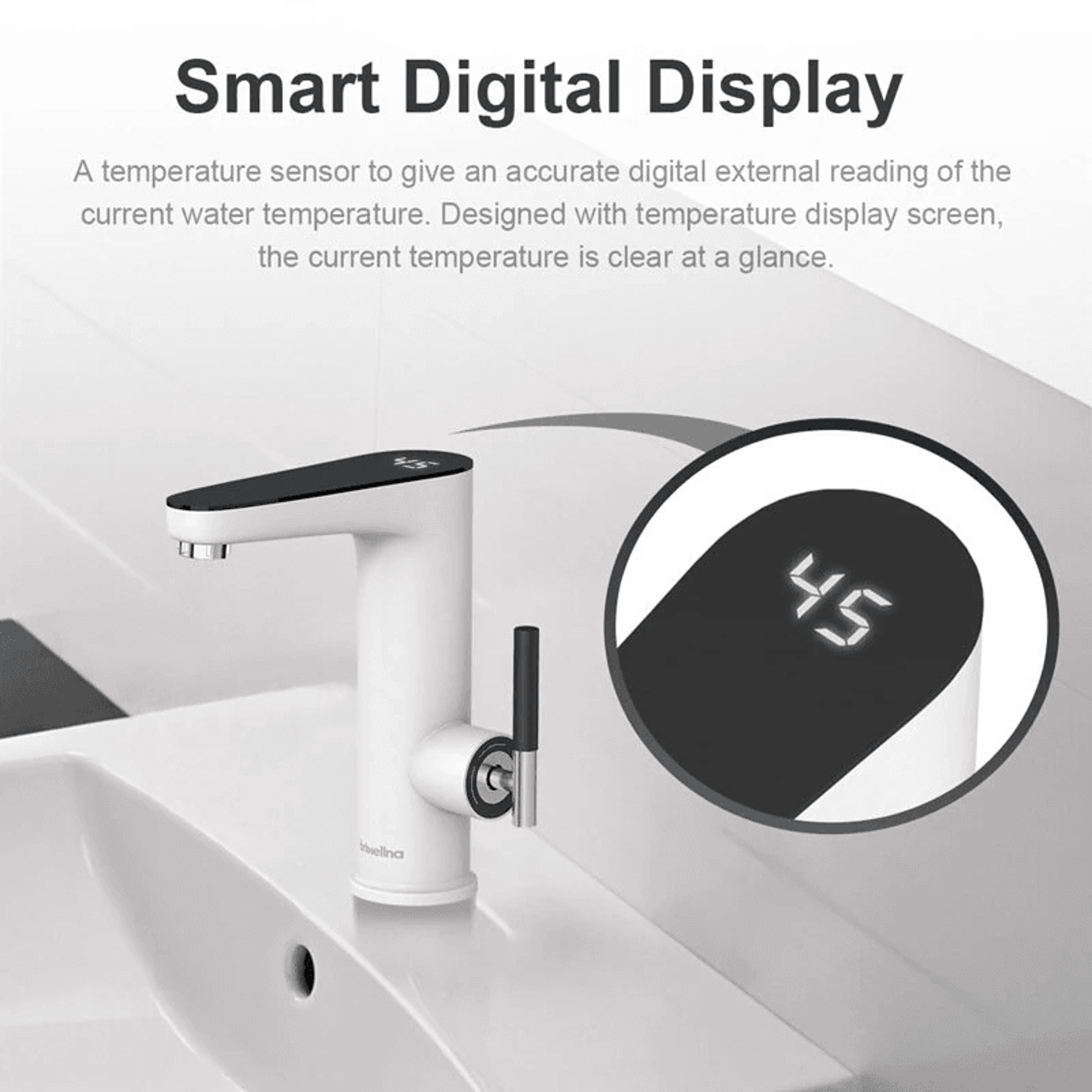 Instant Electric Water Heater Faucet With Adjustable Temperature Control 2
