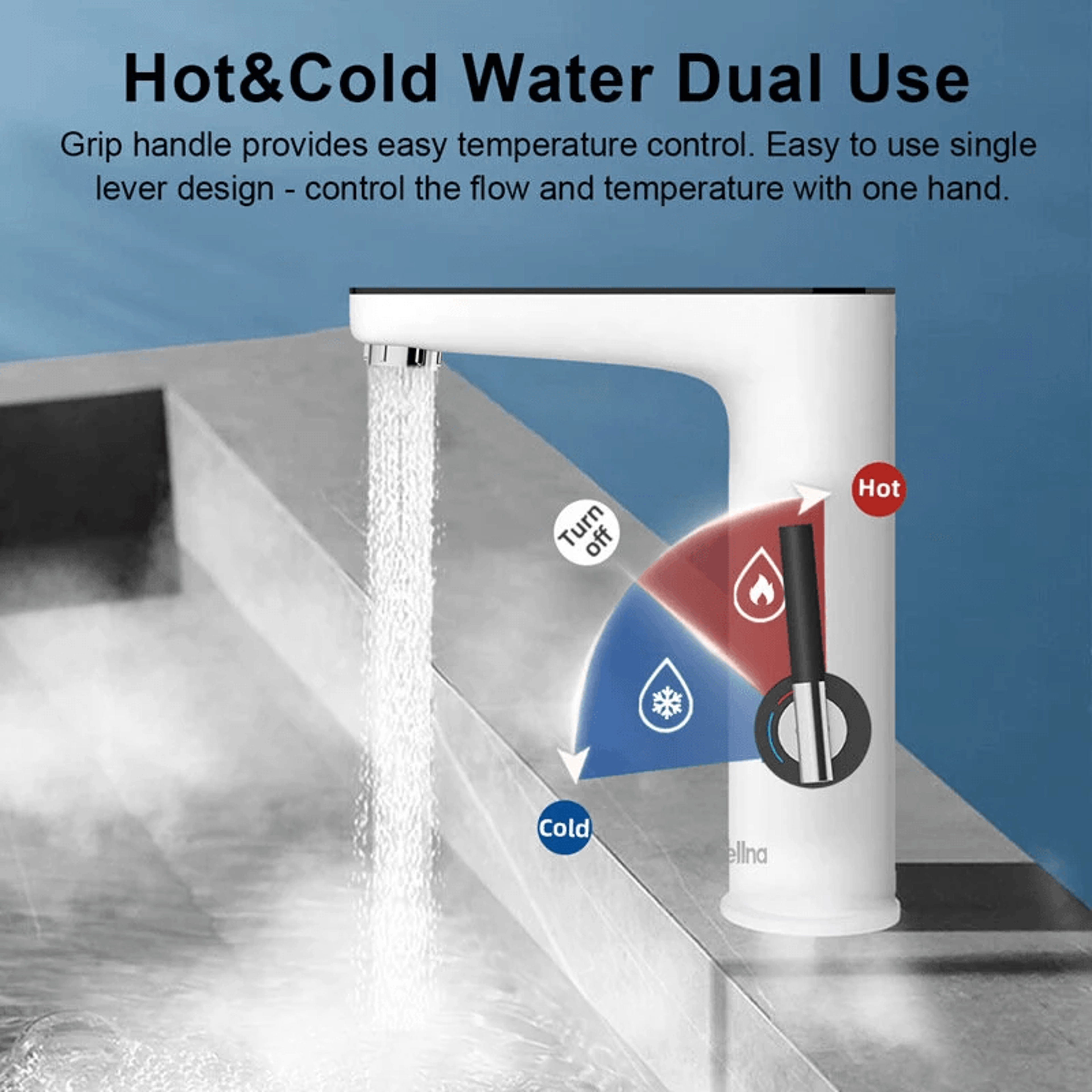 Instant Electric Water Heater Faucet With Adjustable Temperature Control 4