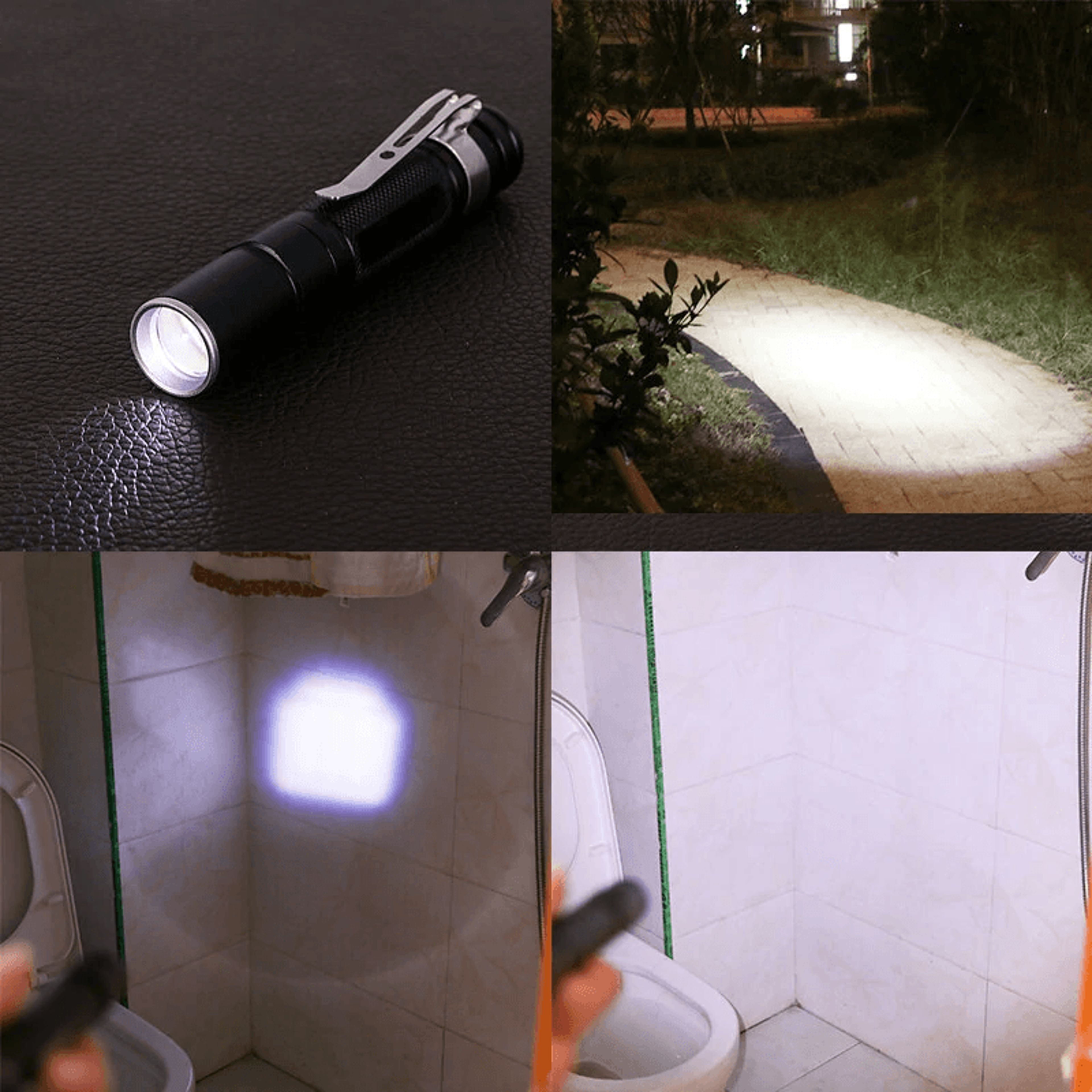 Compact Zoomable LED Pocket Flashlight For EDC And Outdoor Use 2