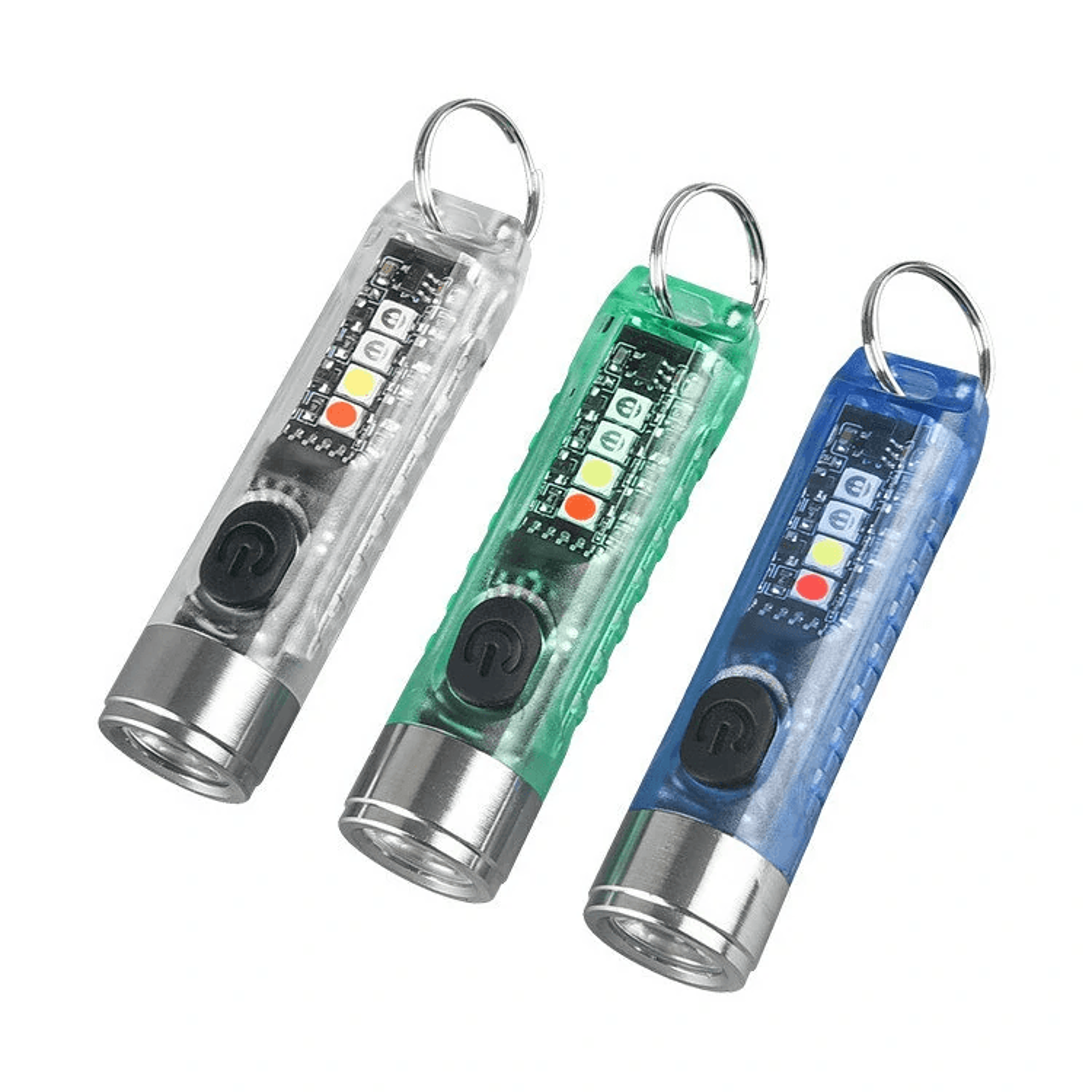Rechargeable Keychain Flashlight With Multi Light Side Lamp 1