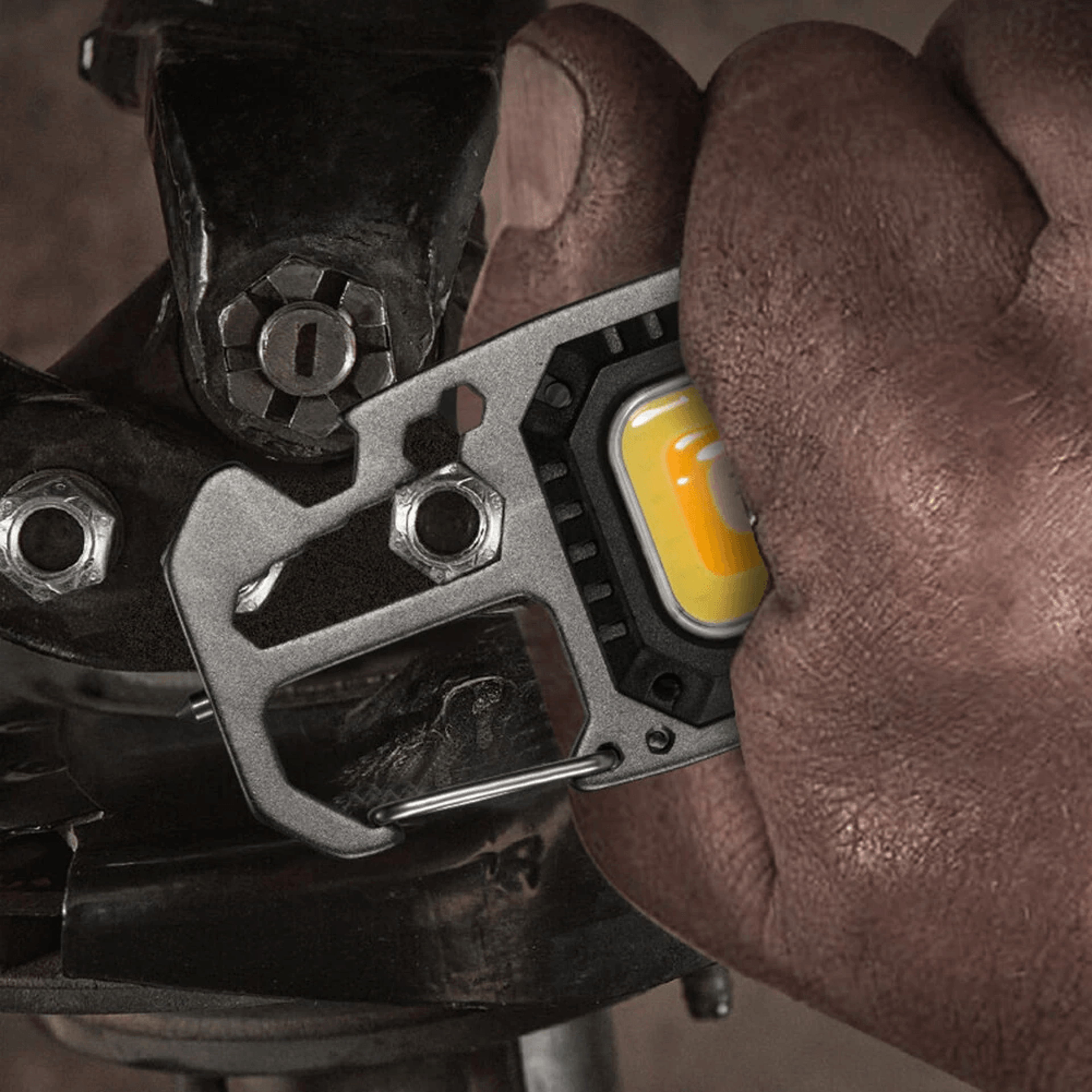 Multifunction Mini COB LED Keychain Flashlight With Emergency Tools 1
