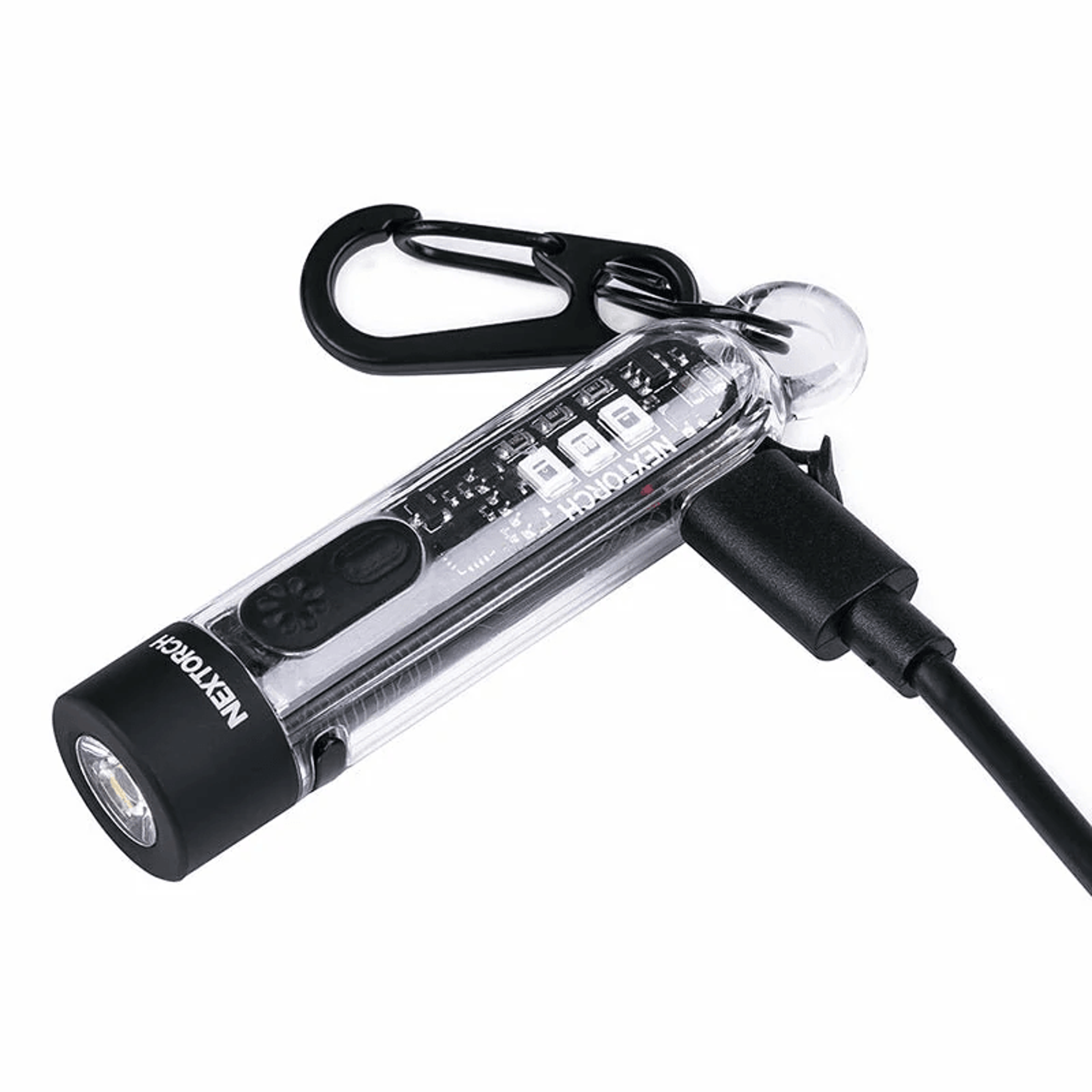 Multi Light Rechargeable EDC Keychain Flashlight With UV Red And Blue Light 0
