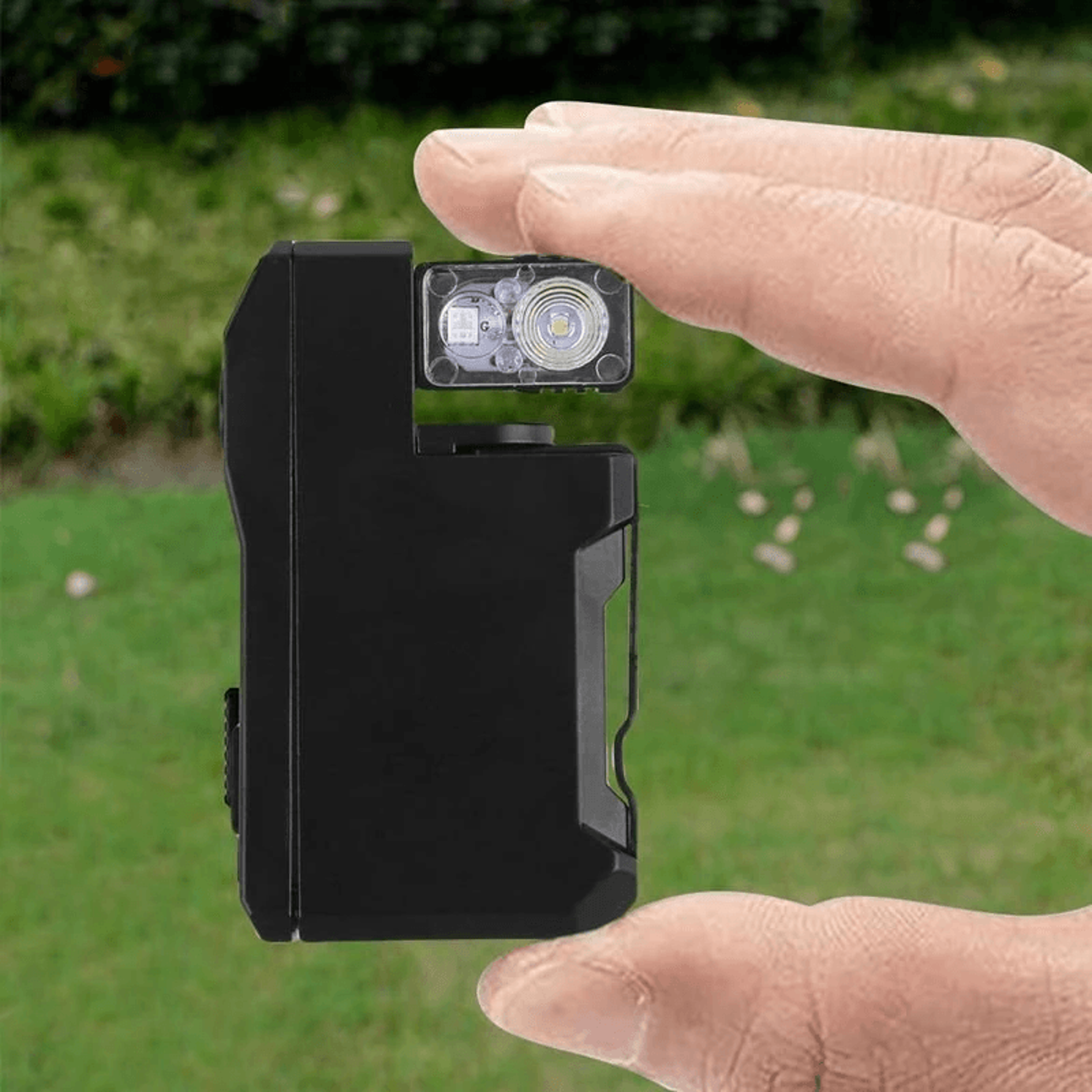 Rechargeable EDC Keychain Flashlight With RGB Light And Rotating Head 2