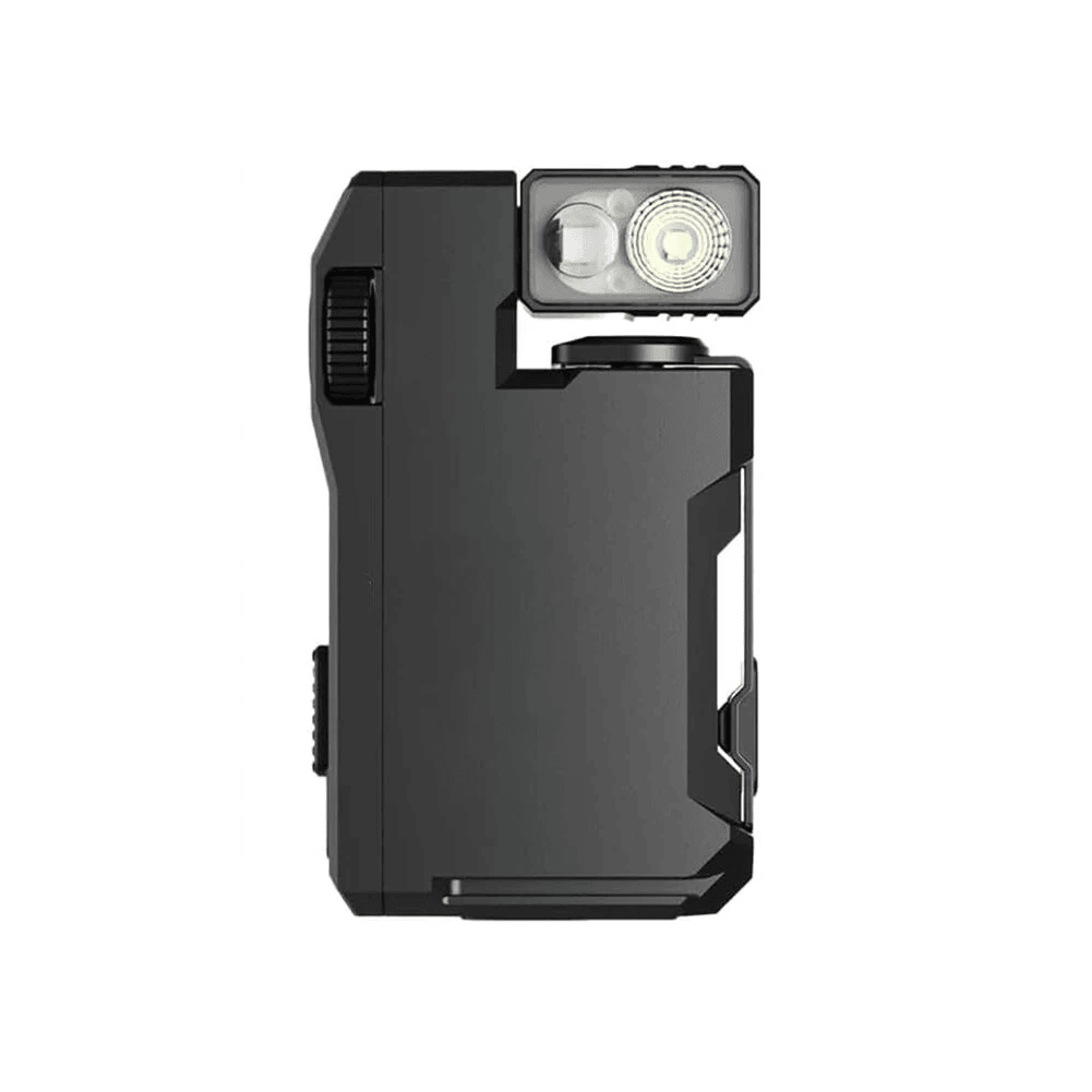 Rechargeable EDC Keychain Flashlight With RGB Light And Rotating Head 0