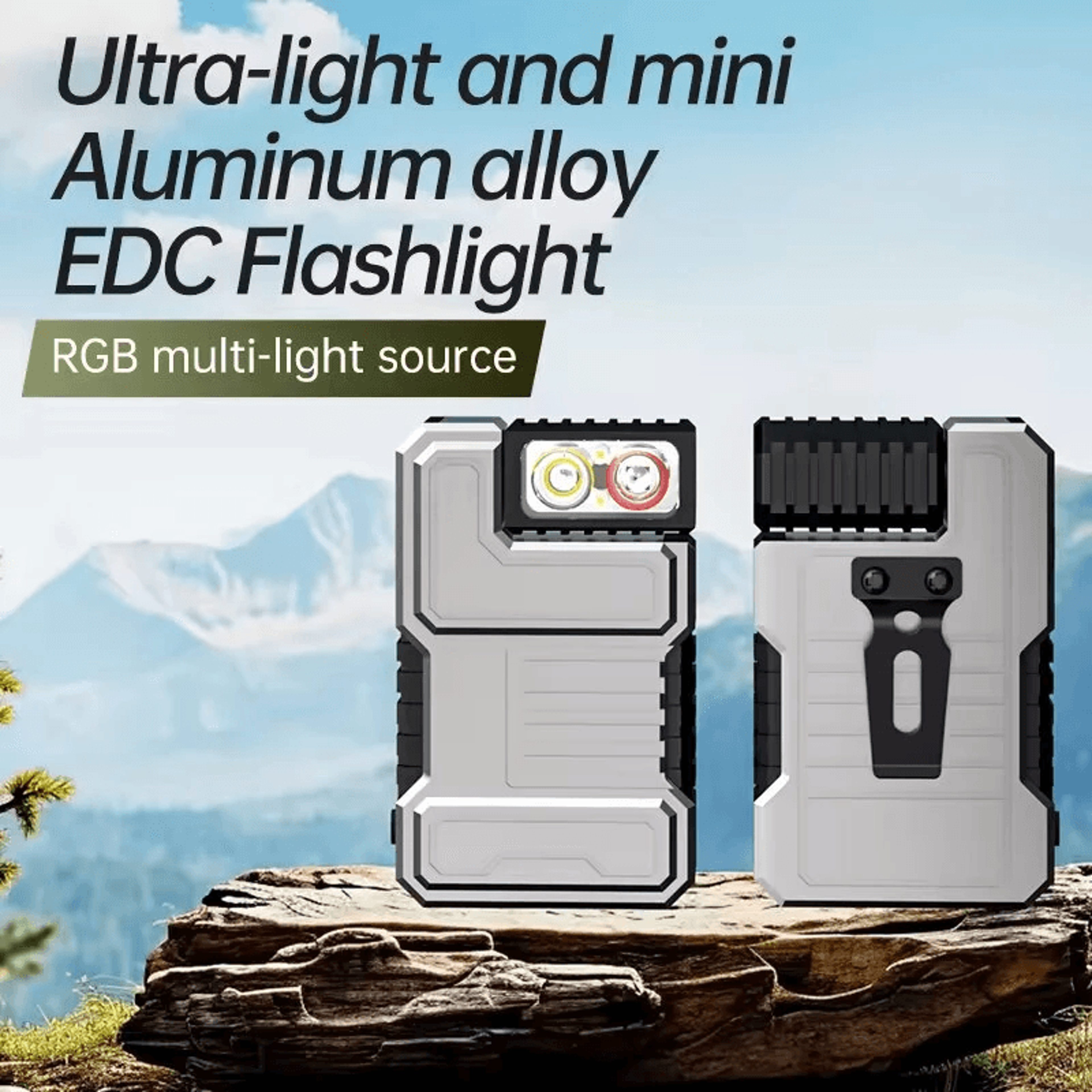 High Lumen LED Keychain Flashlight Aluminum Mini Pocket Light 3
