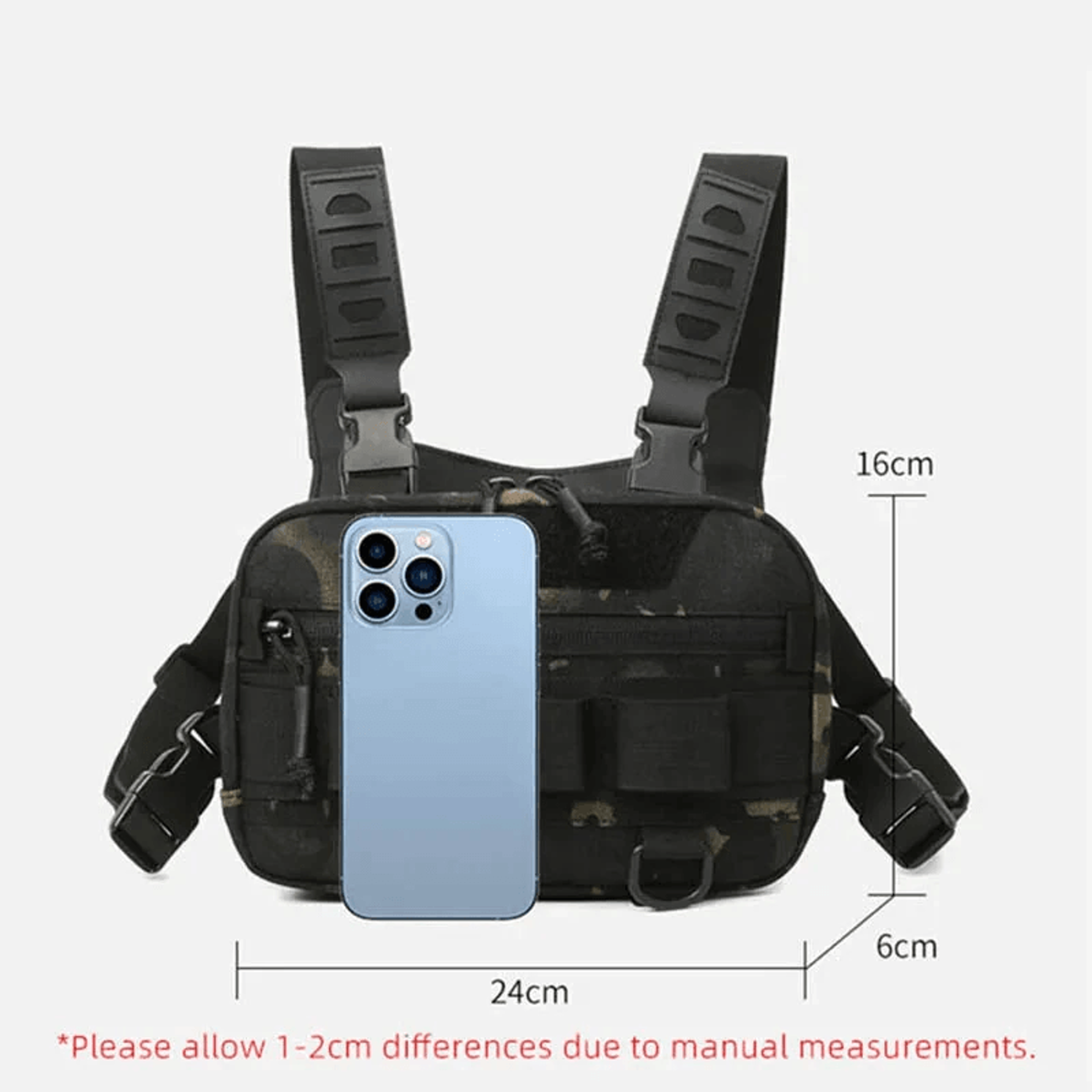 Waterproof Fishing Chest Bag With MOLLE Tactical Storage 7