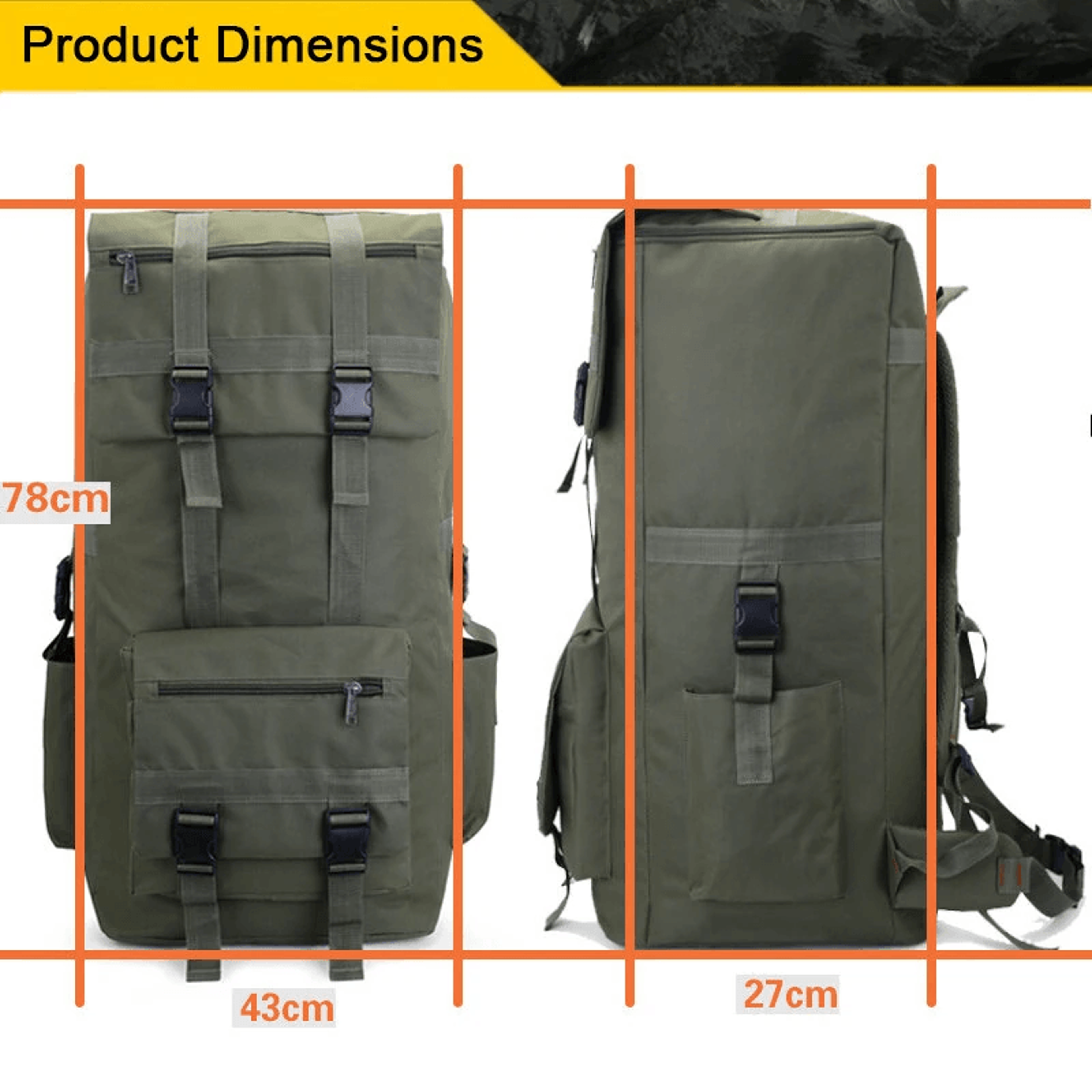 Extra Large Hiking Backpack For Camping Travel And Extended Trips 4