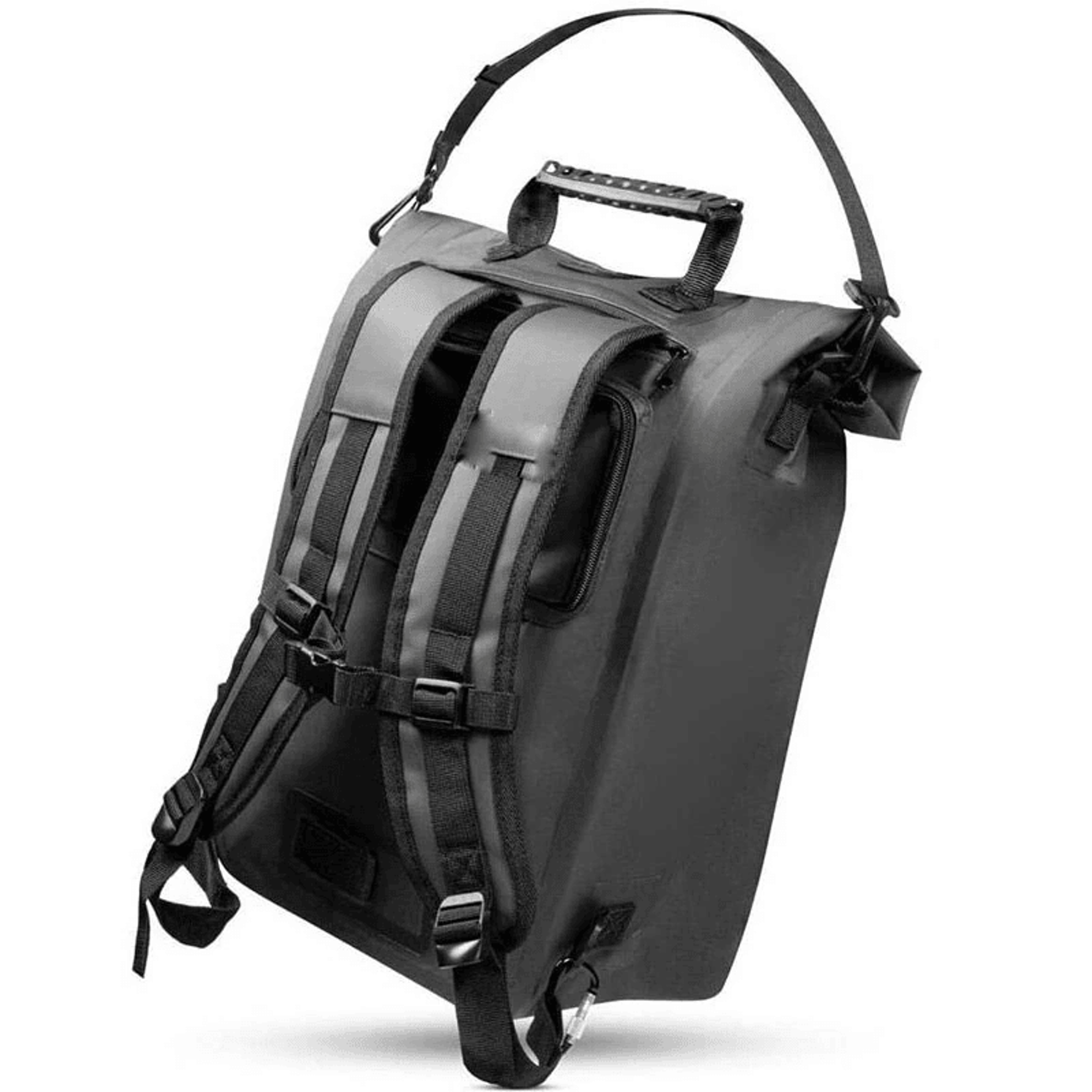 Waterproof Bike Pannier Backpack With Roll Top Laptop Storage 3