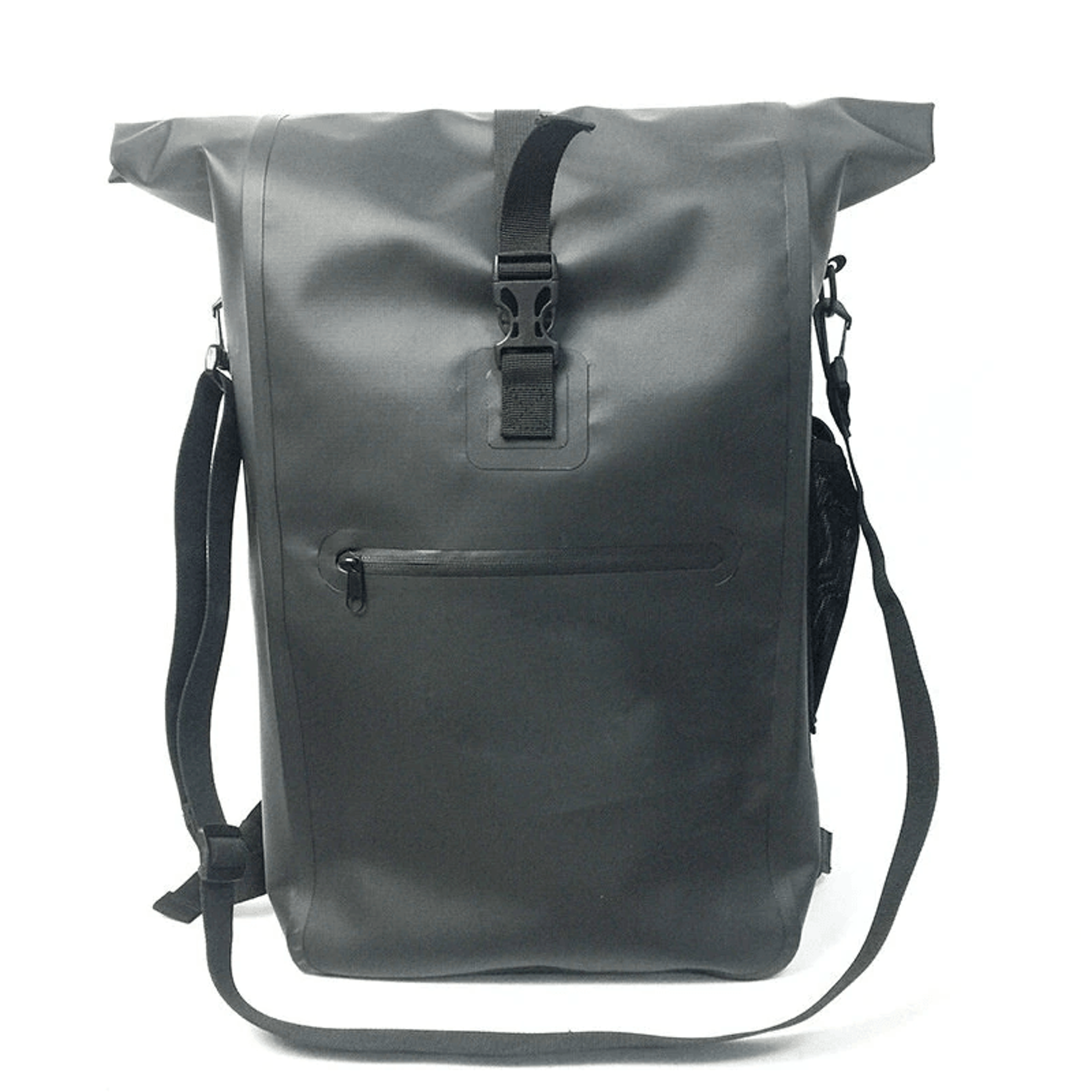Waterproof Bike Pannier Backpack With Roll Top Laptop Storage 4
