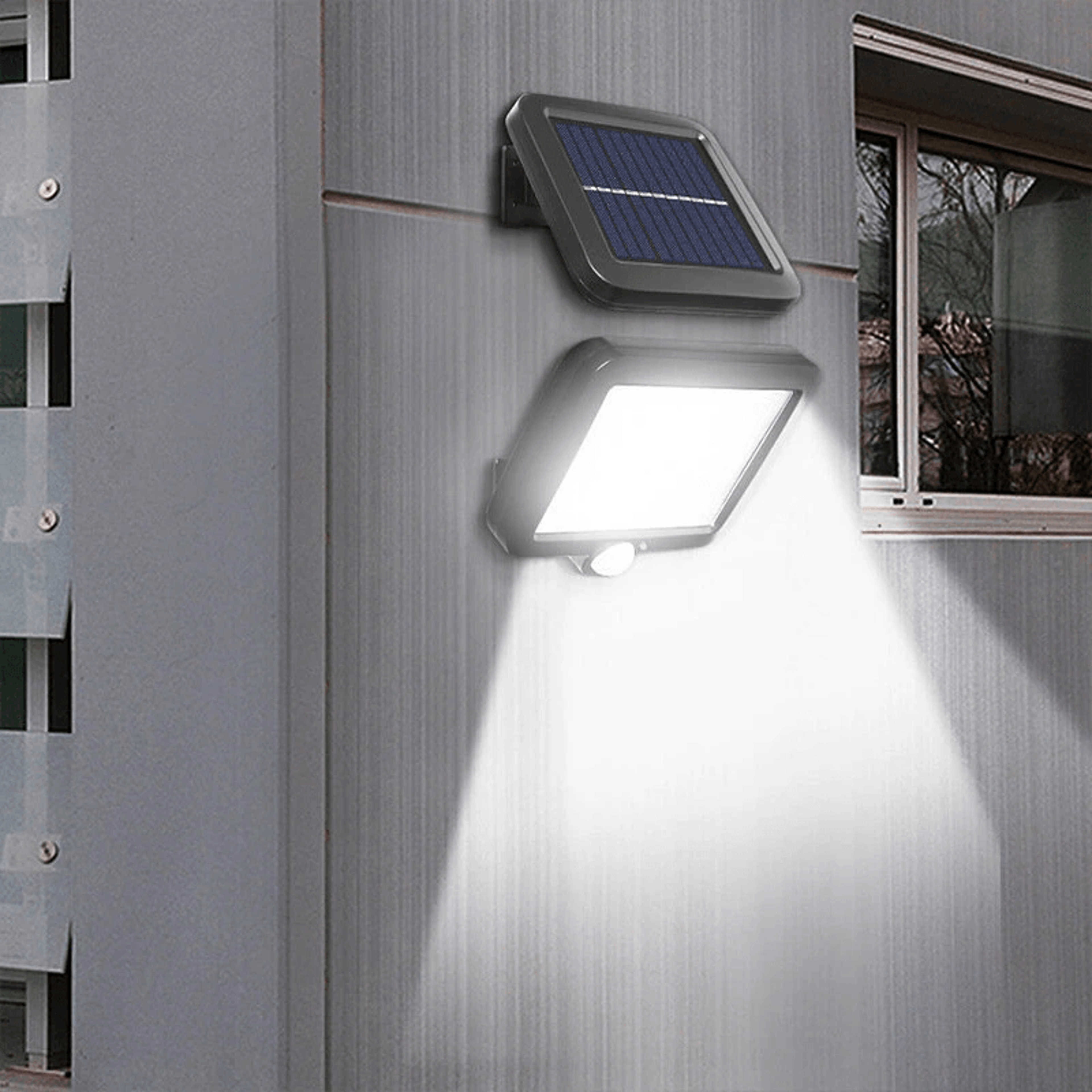 COB Solar Outdoor Light Waterproof LED Security Lamp For Garden Garage And Yard 2