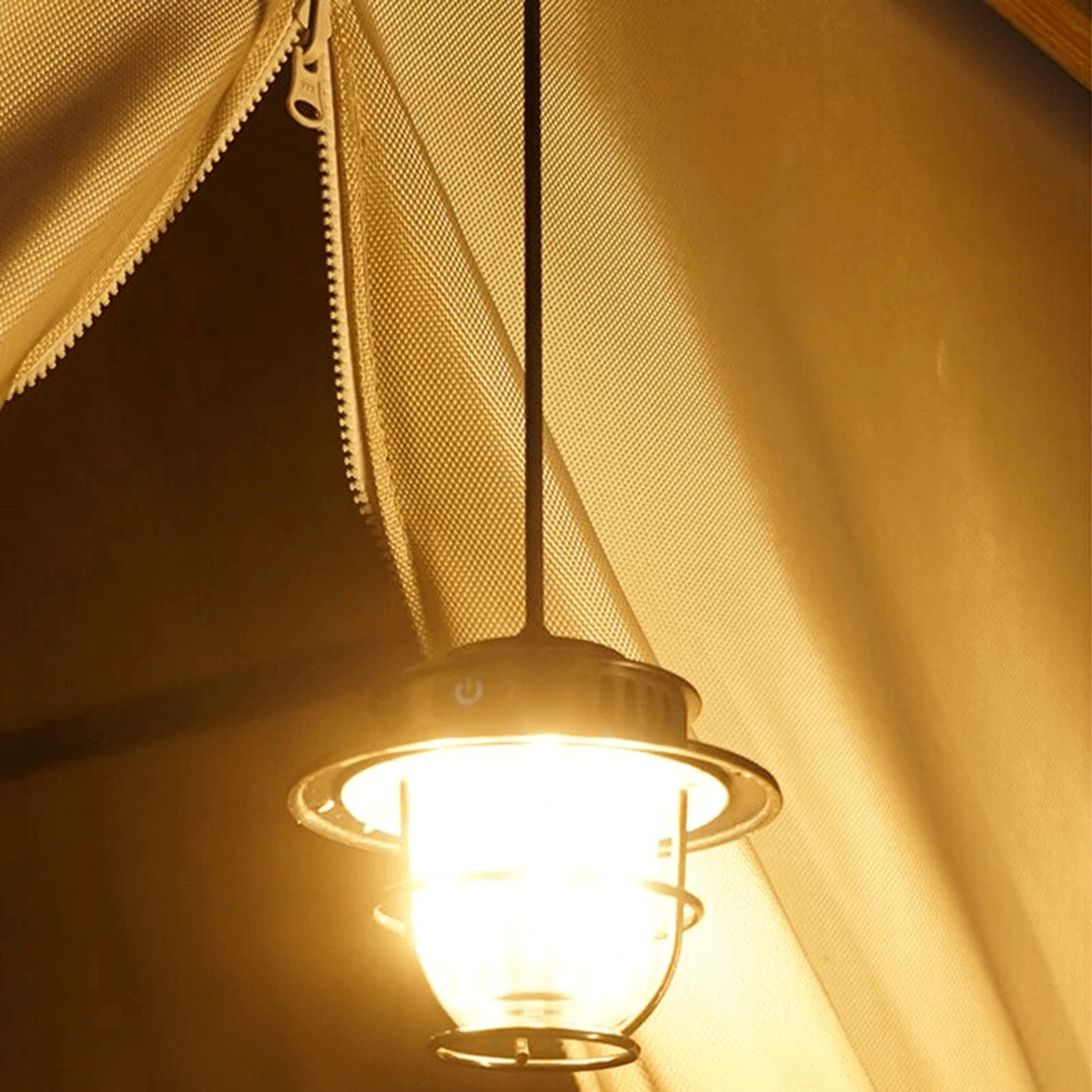 Retro LED Camping Lantern With Portable Hook And Searchlight 7