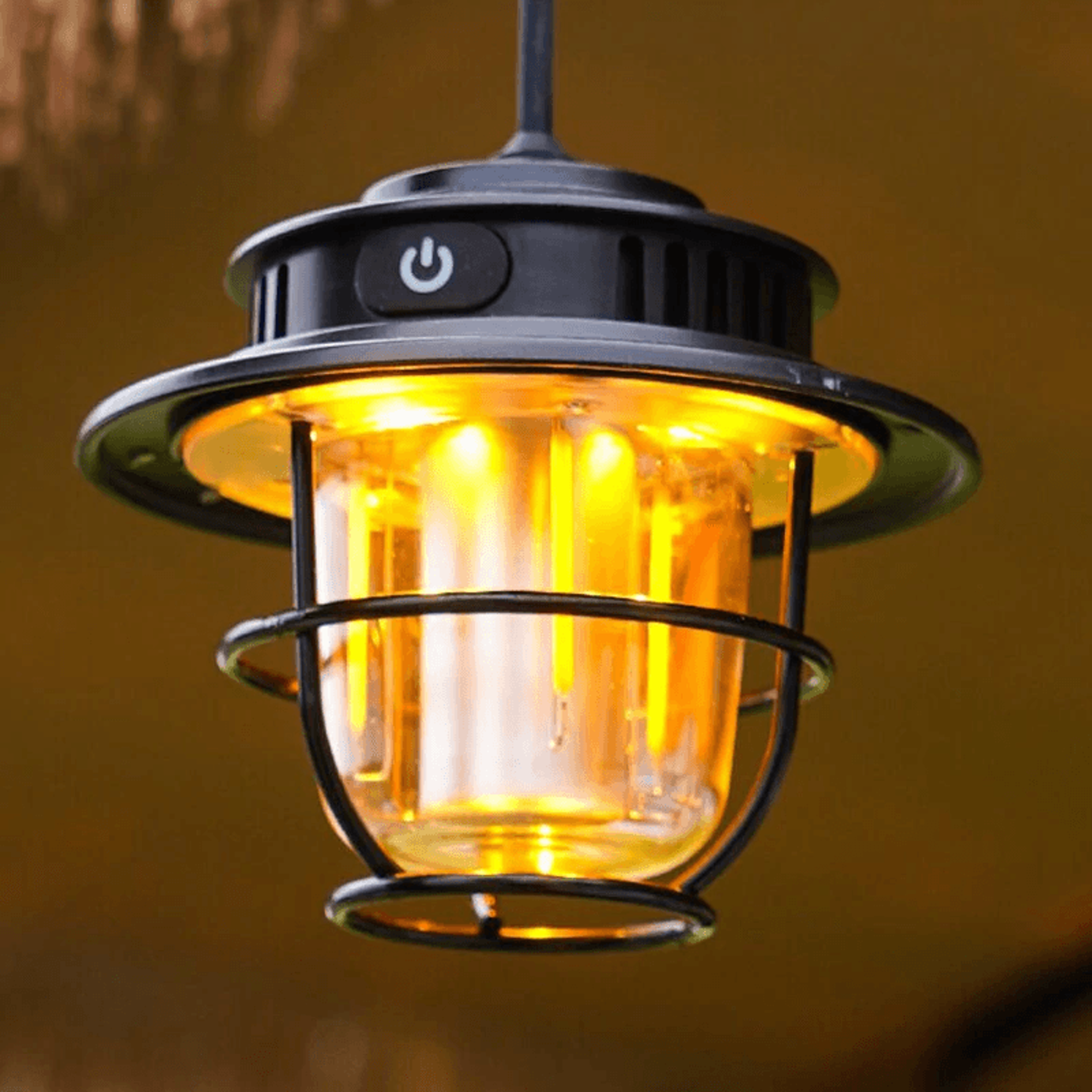 Retro LED Camping Lantern With Portable Hook And Searchlight 1