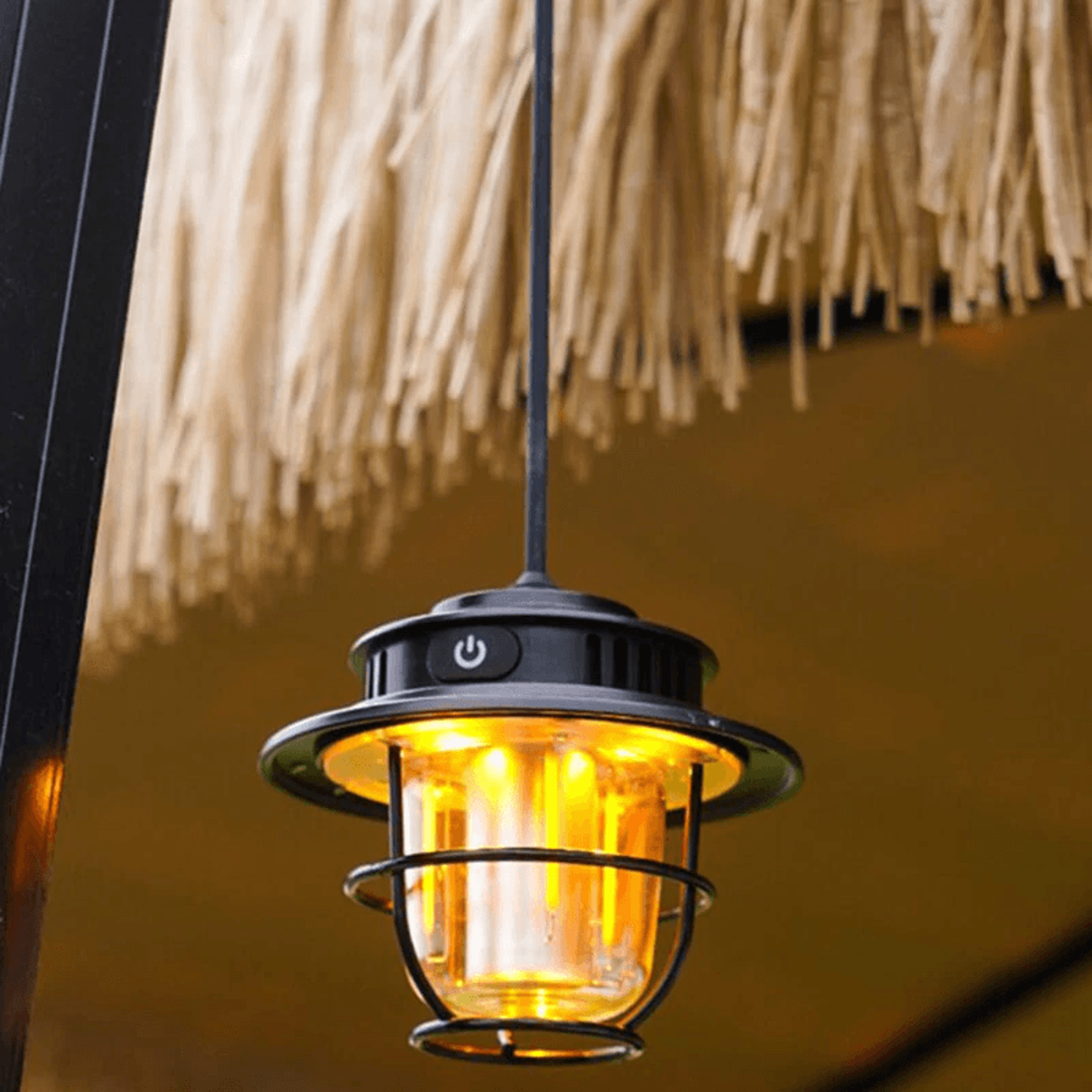 Retro LED Camping Lantern With Portable Hook And Searchlight 8