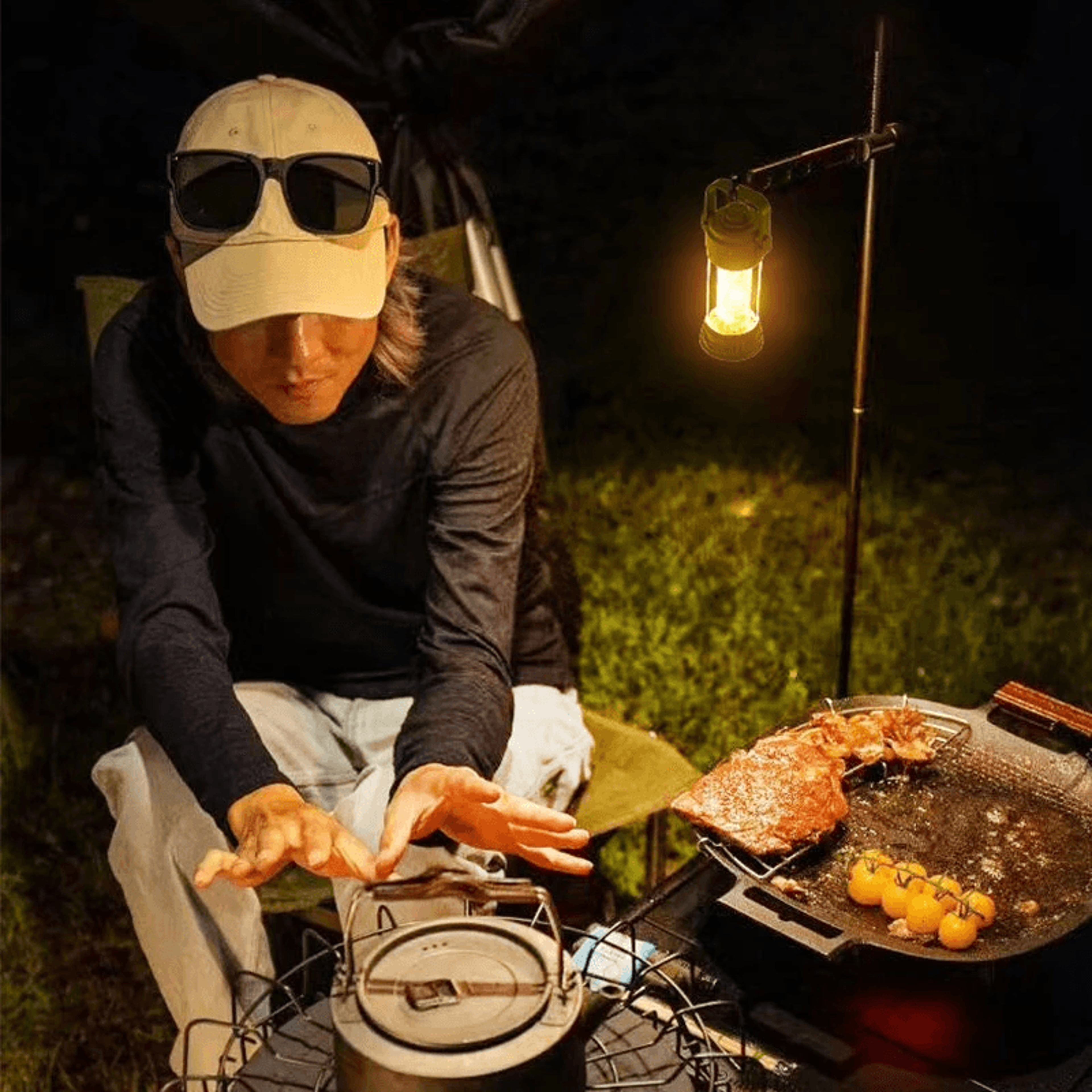 Portable Rechargeable Camping Lantern With Light Modes And Hanging Hook 2