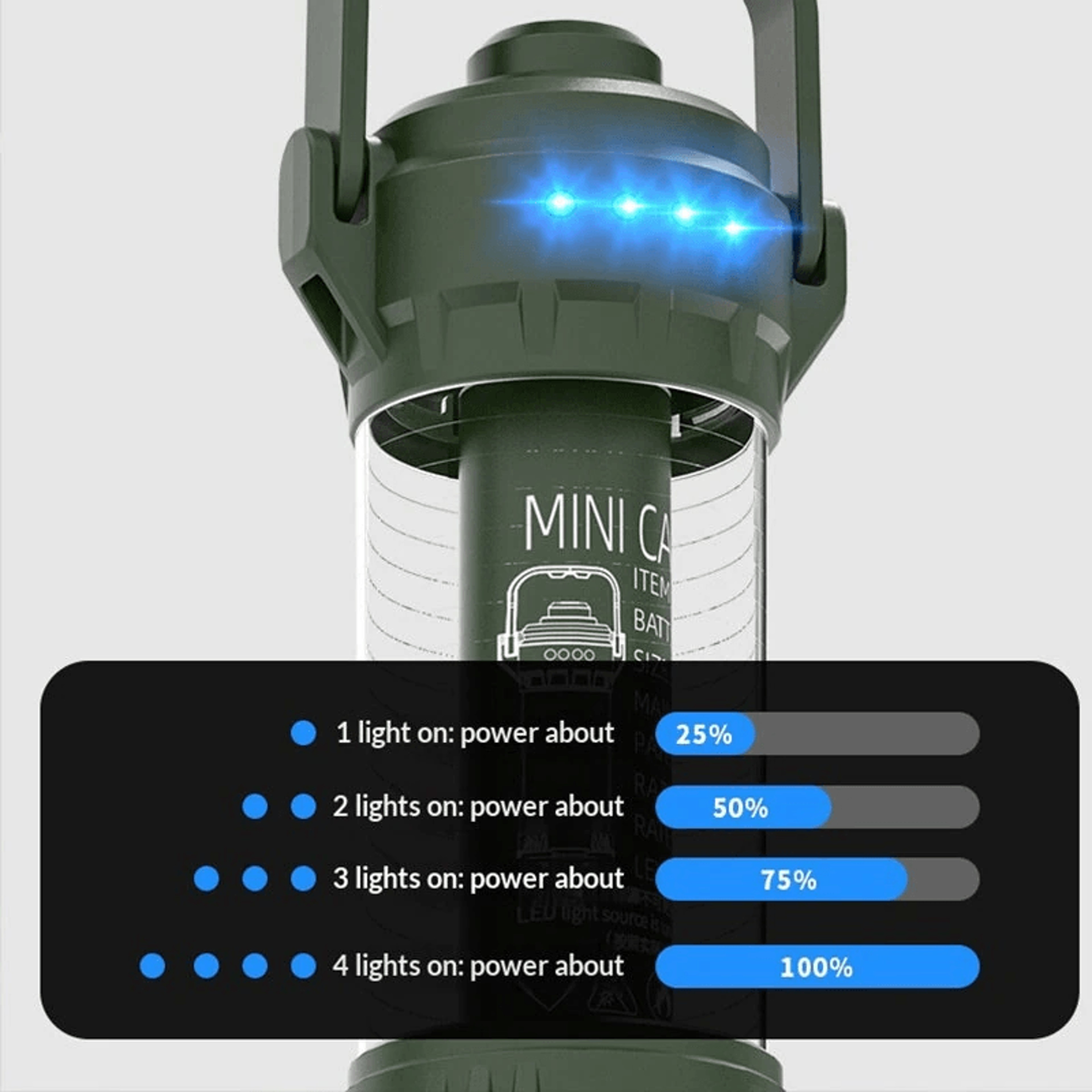 Portable Rechargeable Camping Lantern With Light Modes And Hanging Hook 5