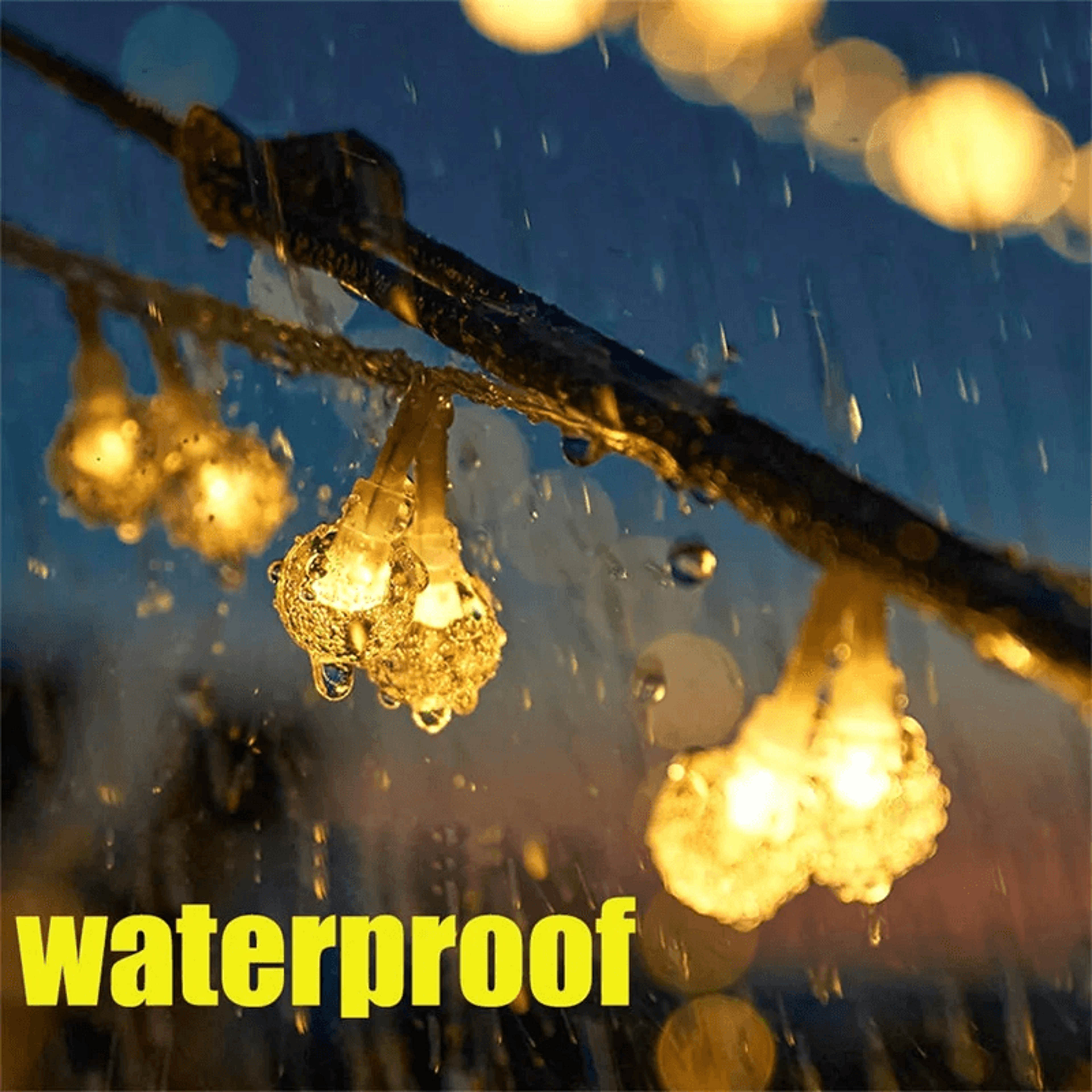 Waterproof Crystal Globe String Lights USB Powered Camping And Patio Lights 2