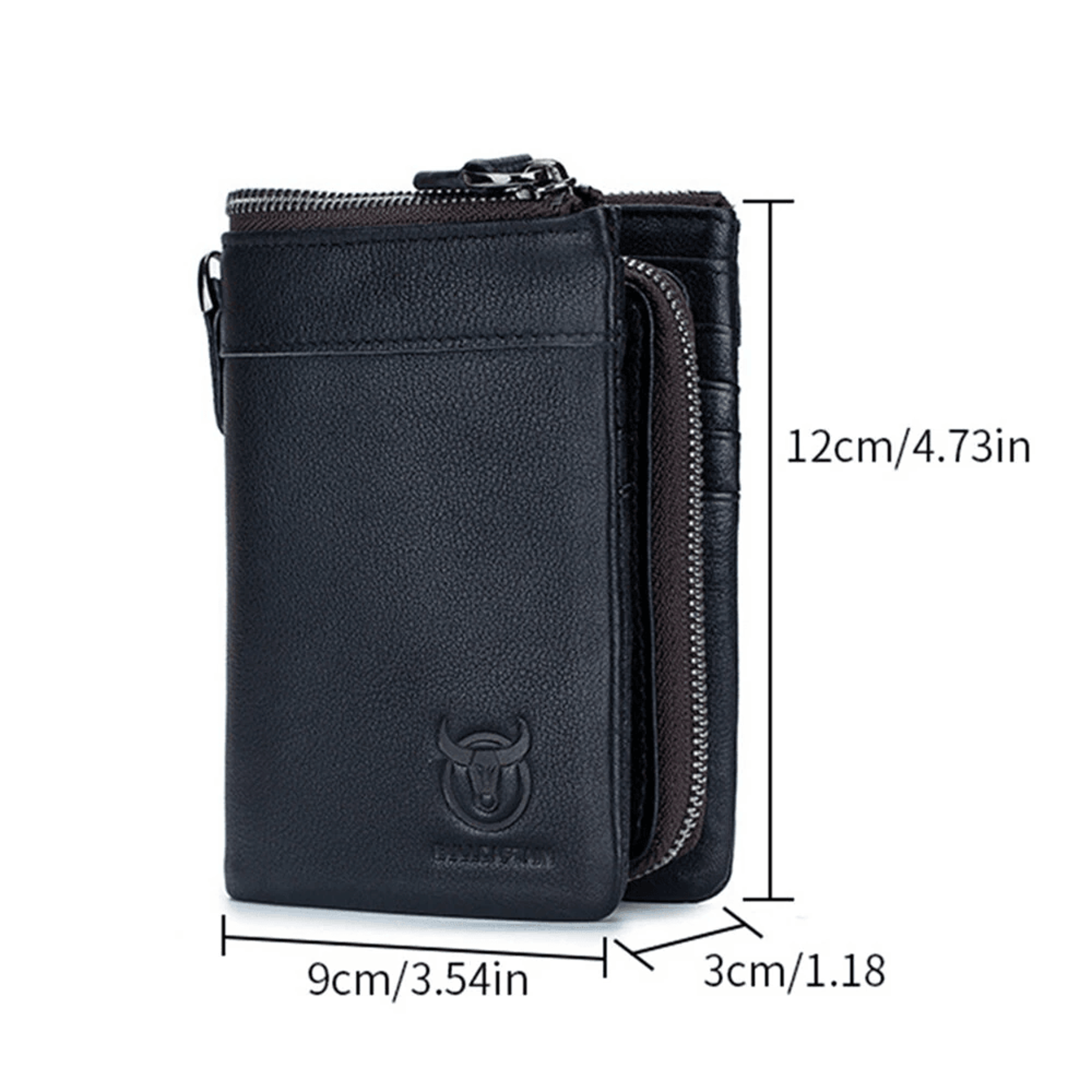 Genuine Leather Wallet For Men With Detachable Coin Purse And Multi Card Storage 8