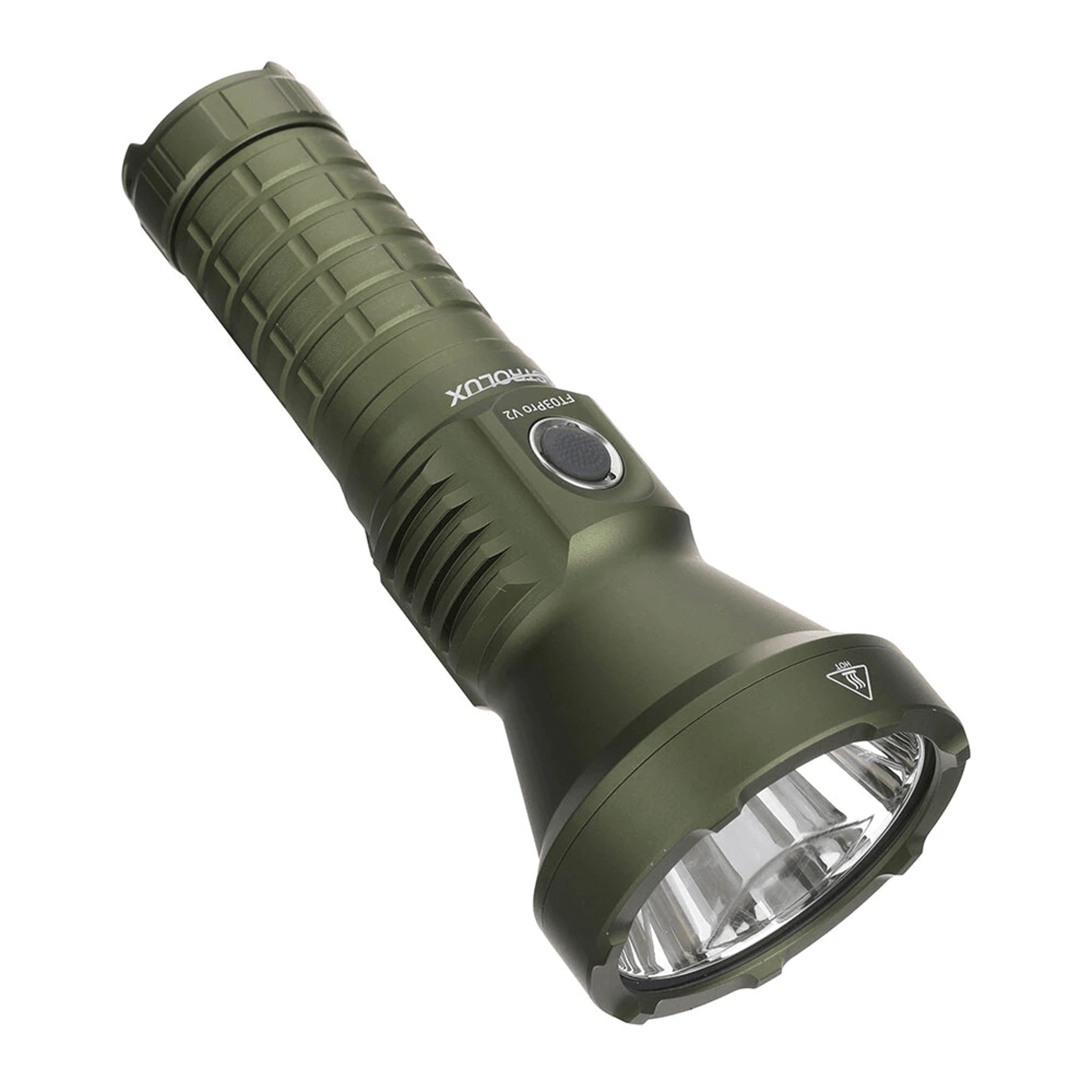 Long Range Rechargeable LED Thrower Flashlight With Stepless Dimming And USB C Charging 7