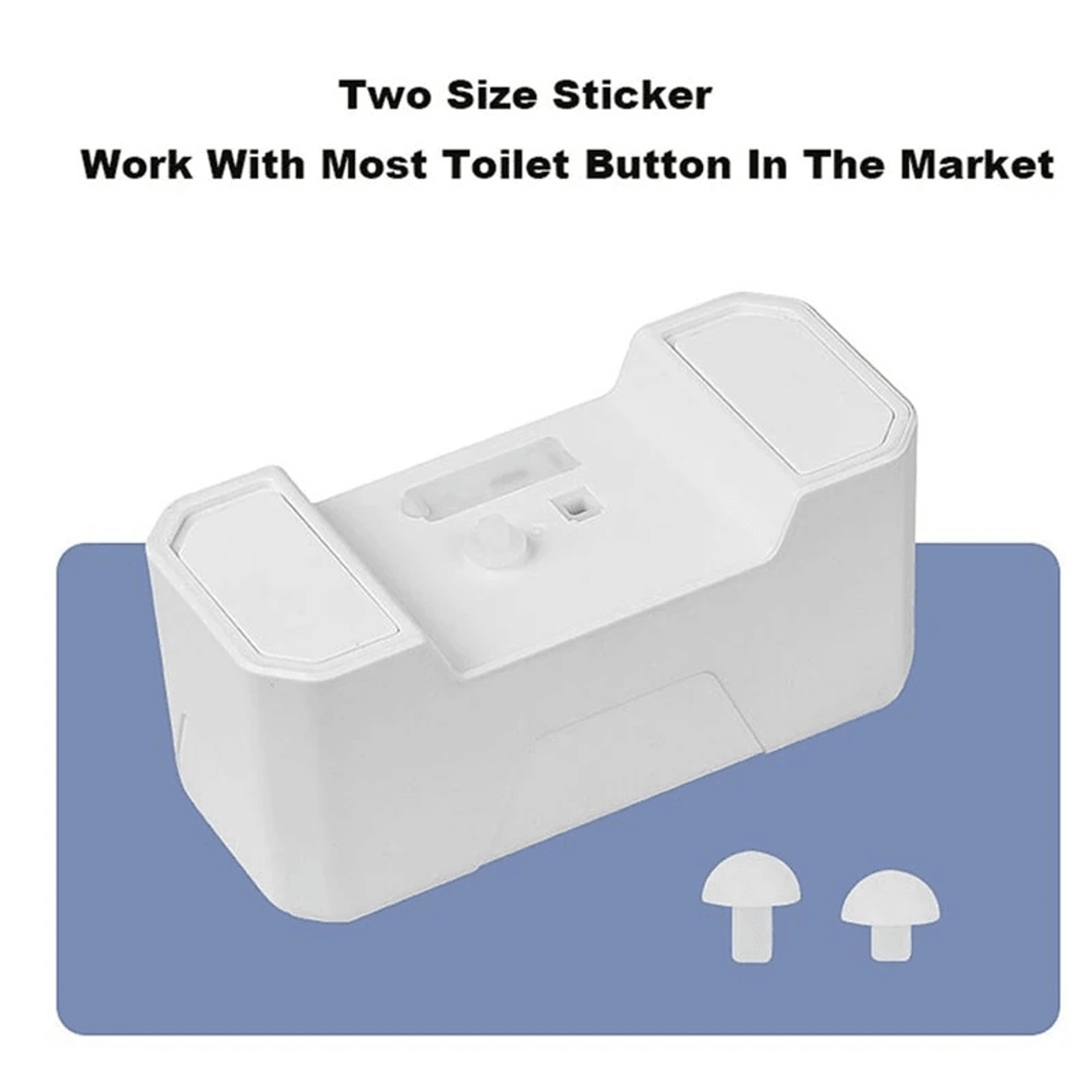 White Smart Toilet Flusher With Infrared Sensor And ABS Material 5