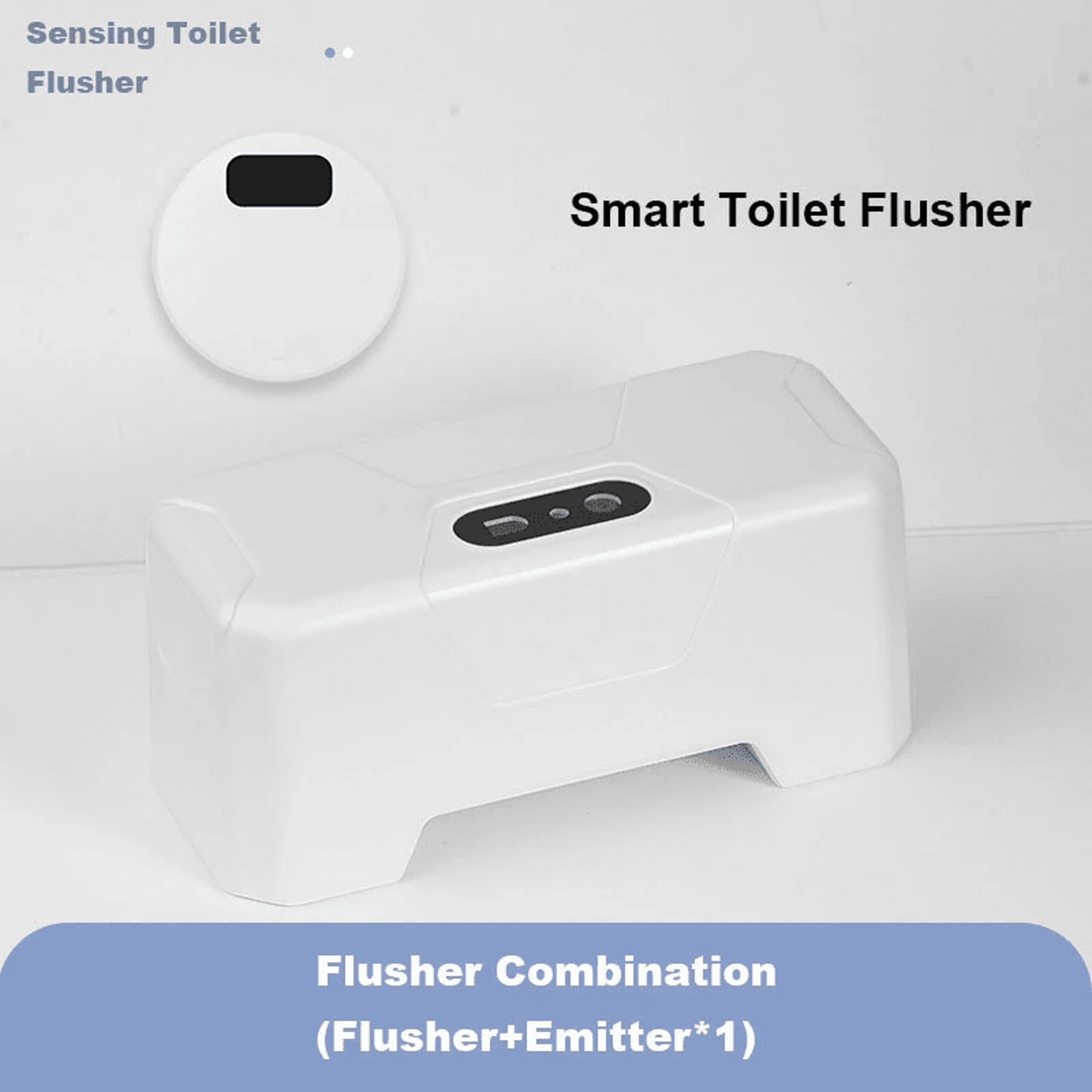 White Smart Toilet Flusher With Infrared Sensor And ABS Material 1