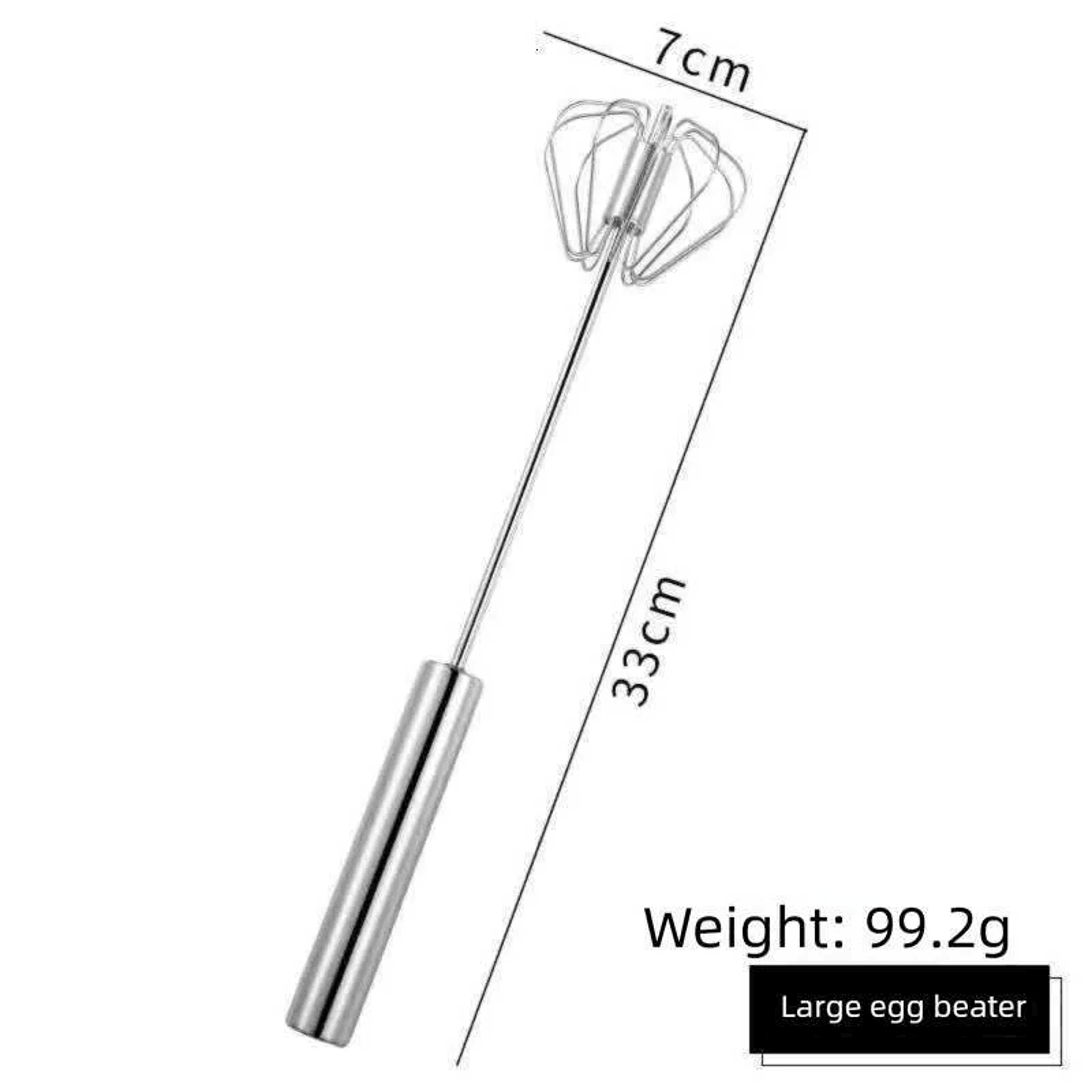 Stainless Steel Semi Automatic Hand Push Egg Beater Whisk For Baking And Mixing 7