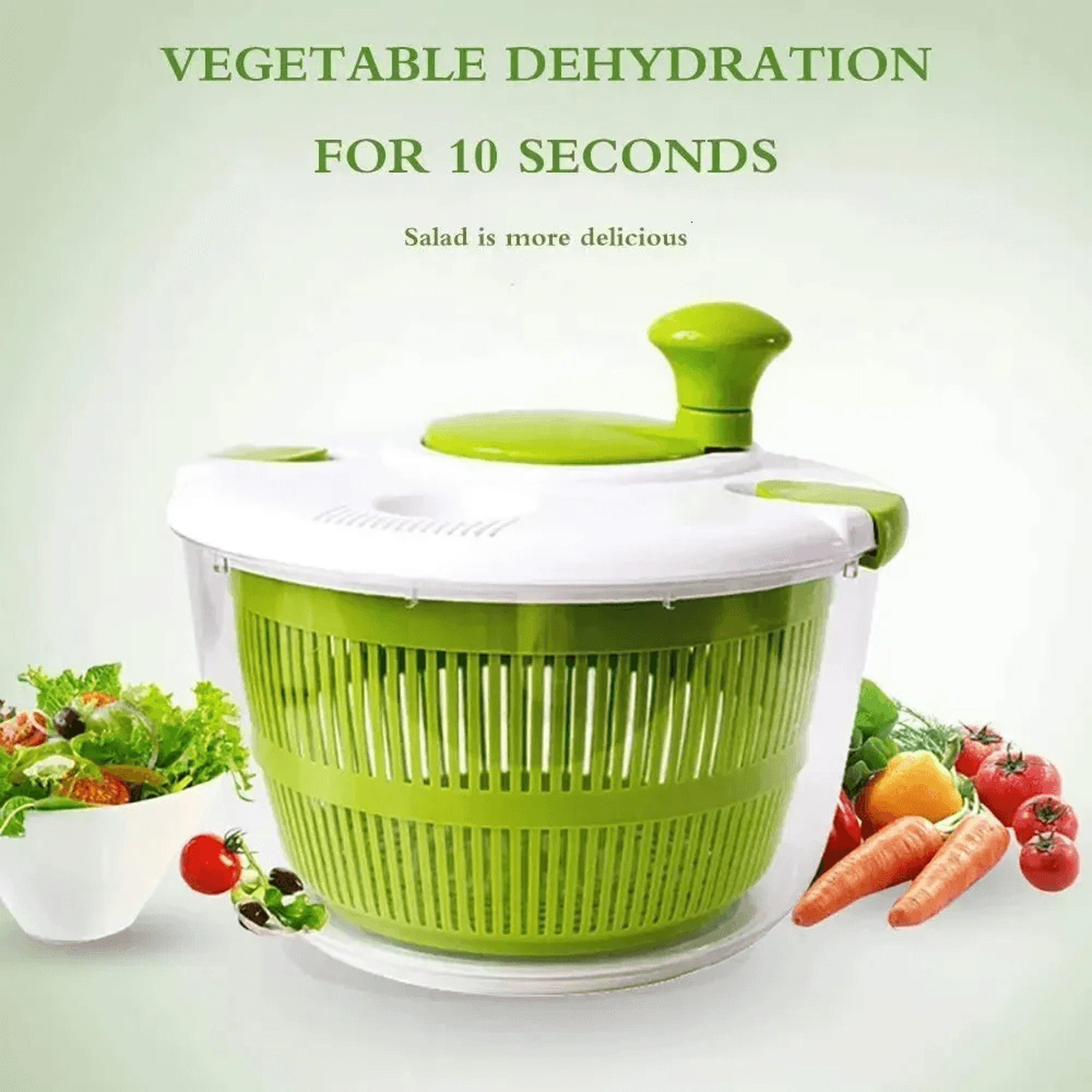 Salad Spinner Dryer With Capacity For Fruits And Vegetables 3