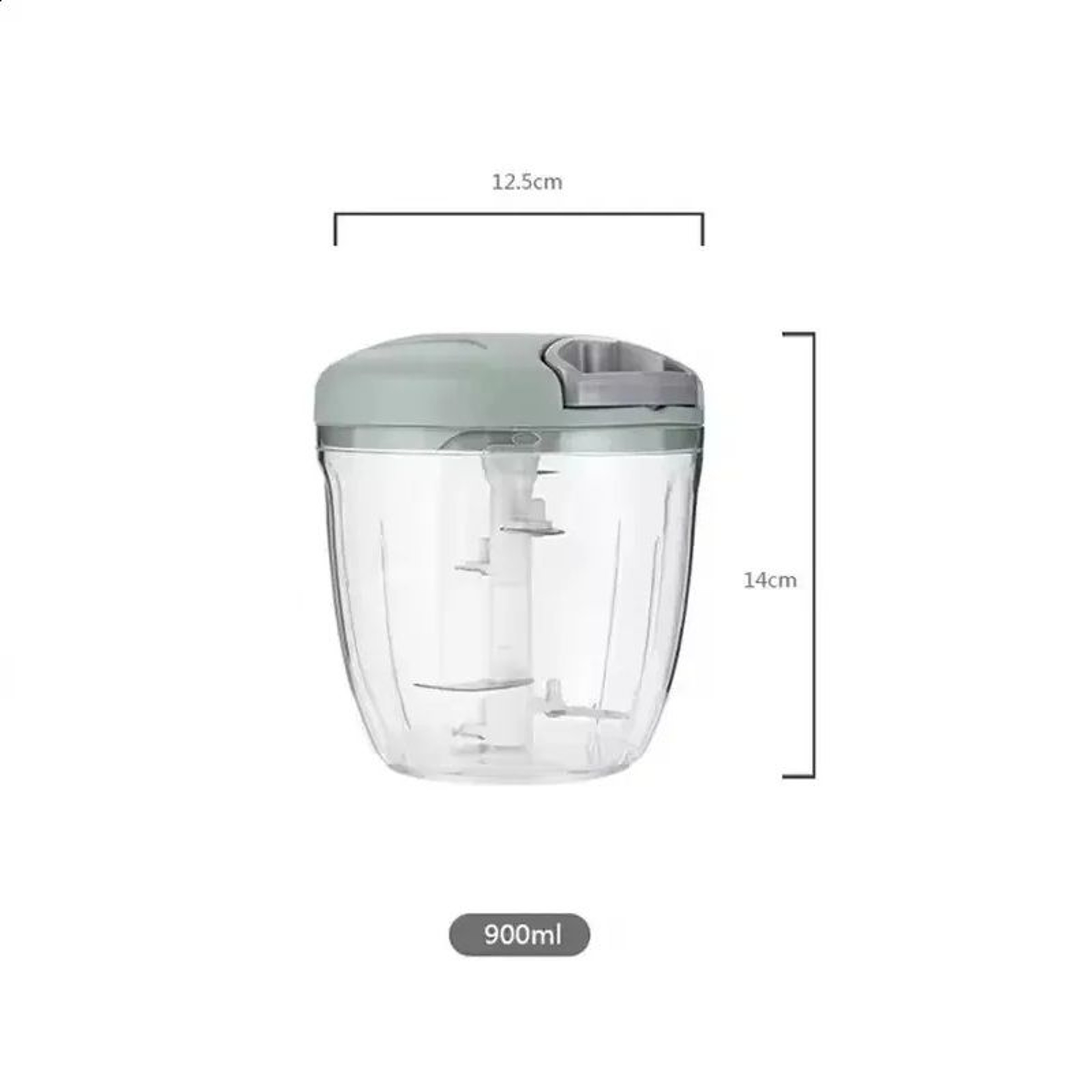 Manual Garlic Chopper Cup Rotating Vegetable Onion And Meat Mincer 5