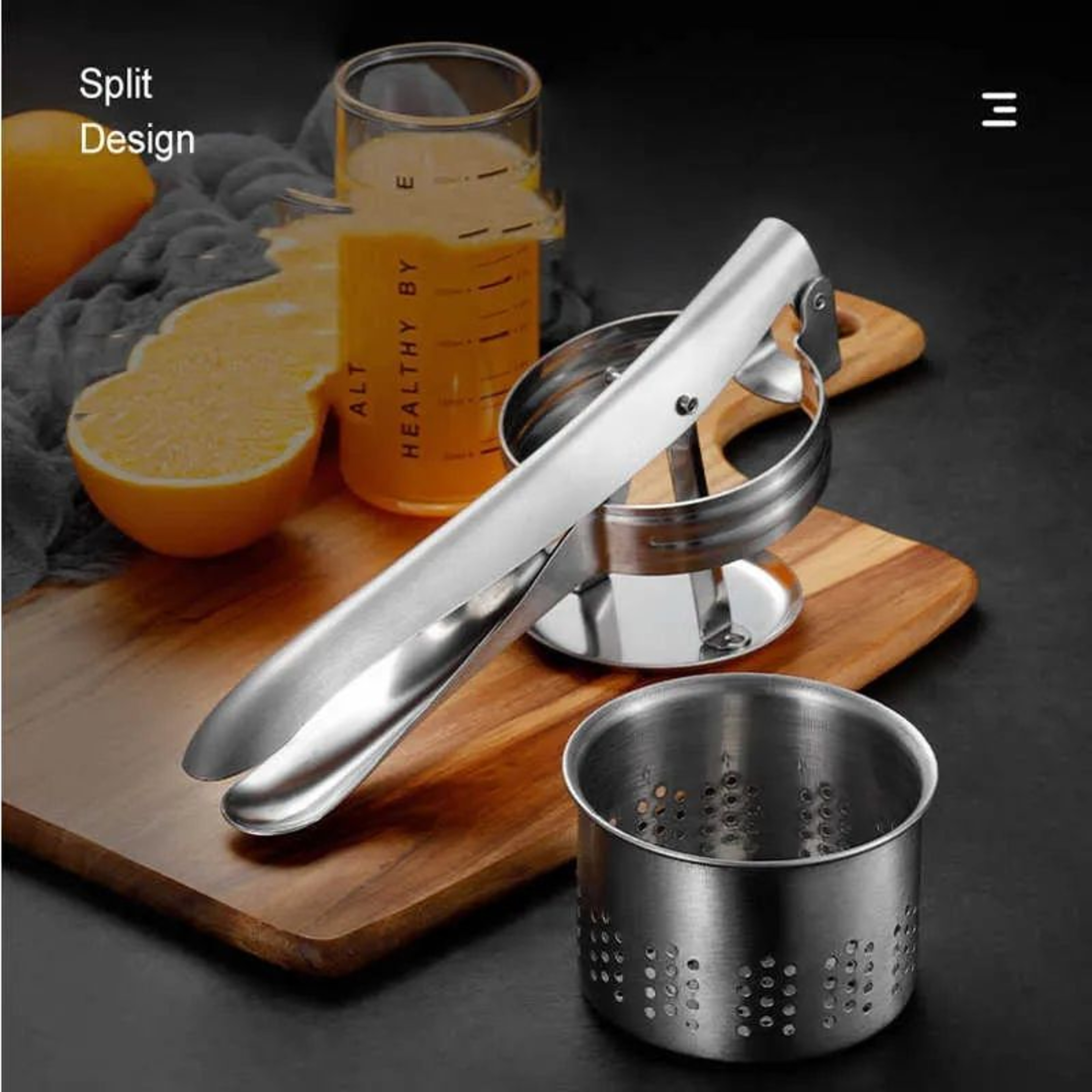 Manual Fruit Juicer Press With Aluminum Alloy Handheld Squeezer For Citrus And Vegetables 2