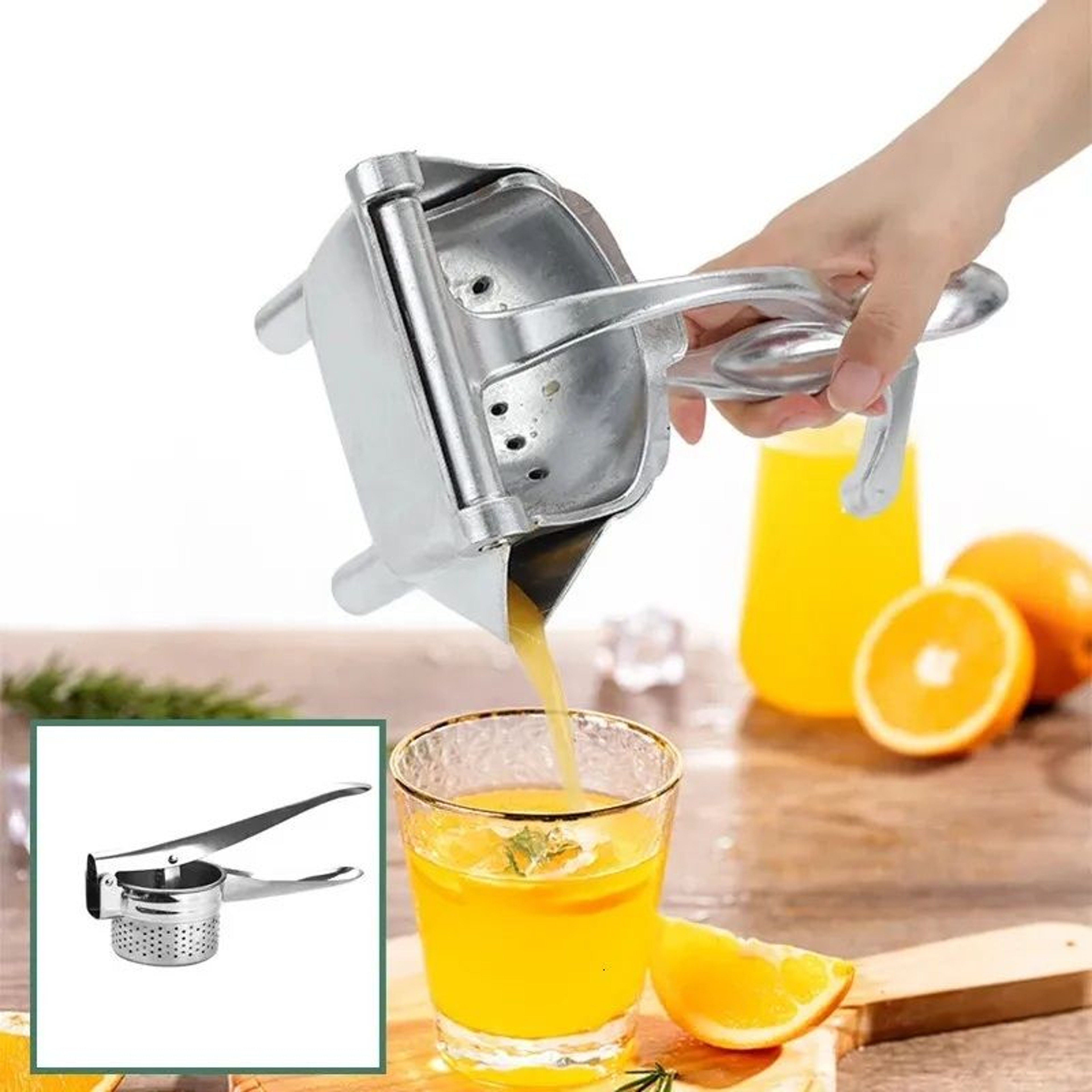 Ceramic Citrus Juicer With Horizontal Press Design For Oranges Lemons And Limes 1