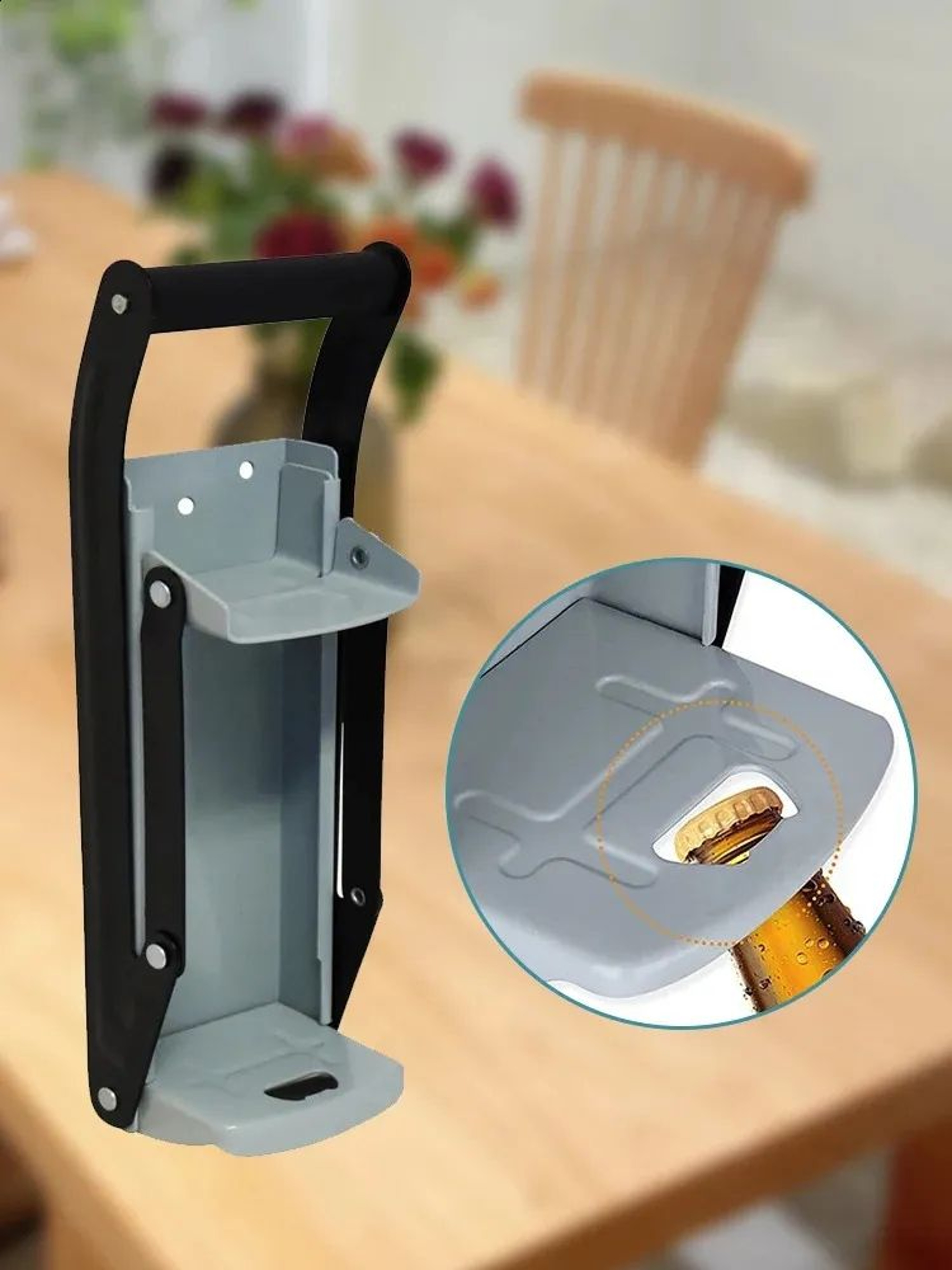 Wall Mounted Can Crusher For Aluminum Cans And Recycling Bin Organization 3