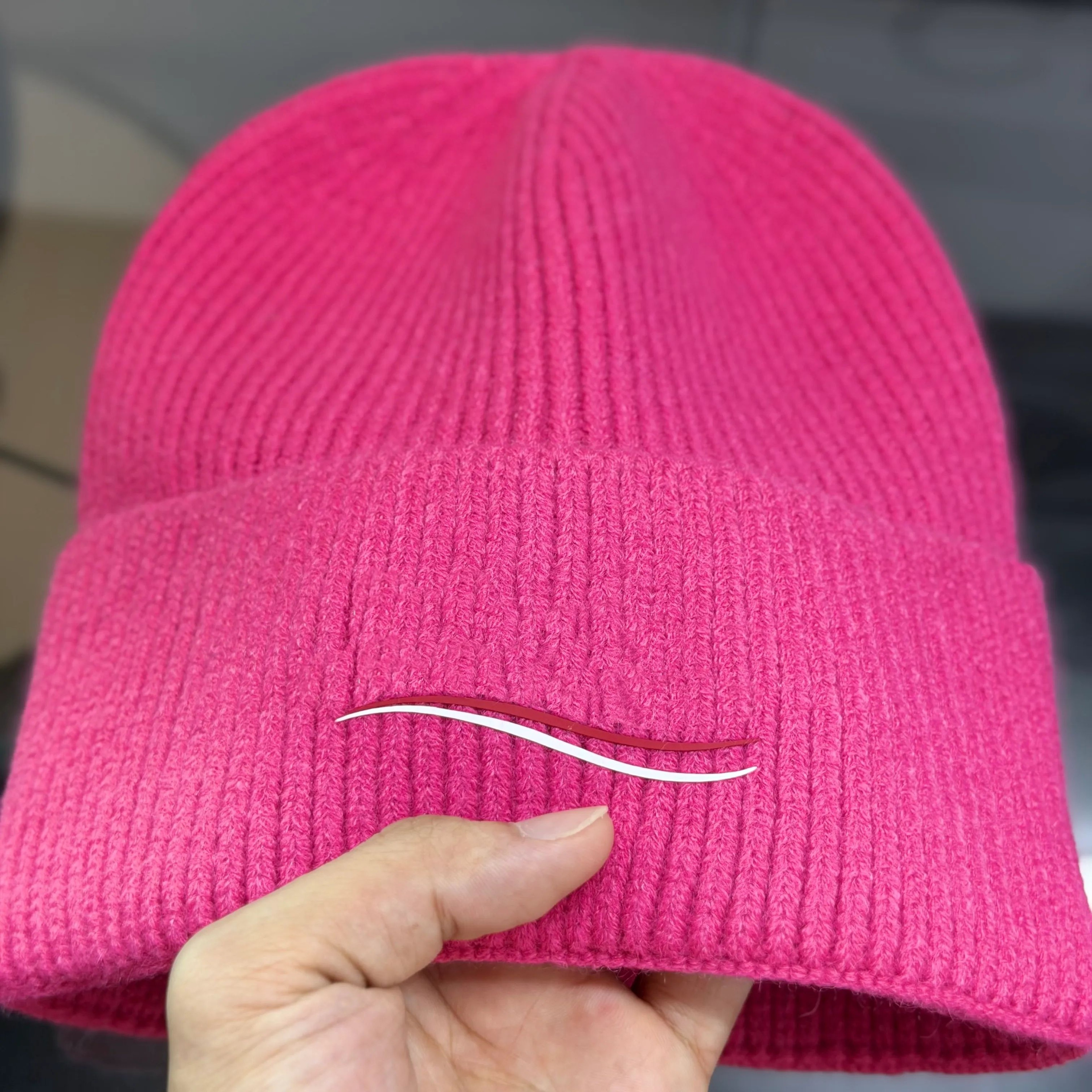 Unisex Knitted Winter Beanie Hat With Letter Pattern And Warm Fitted Design 4
