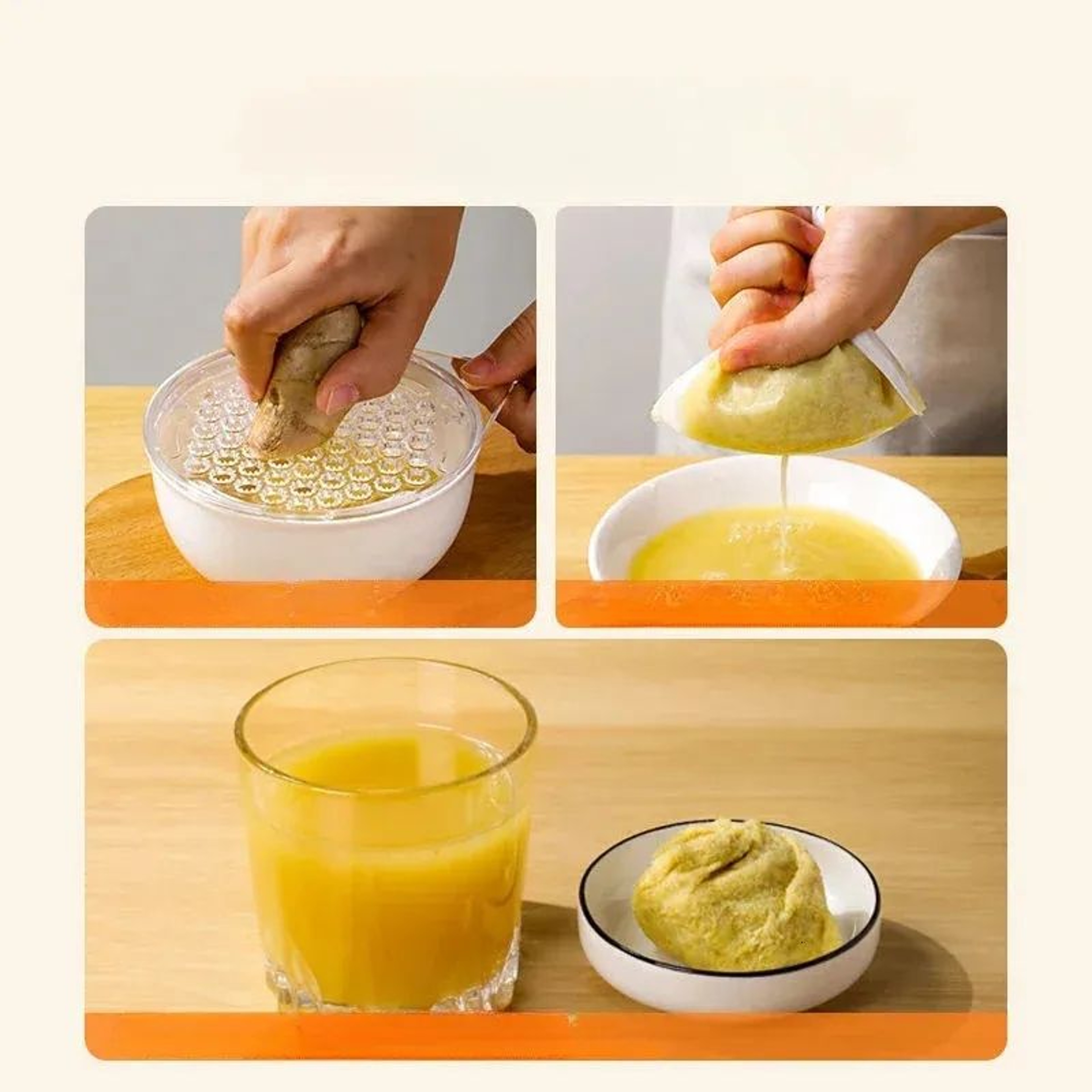 Ceramic Ginger Grater And Juice Extractor For Fresh Ginger Paste And Food Preparation 4