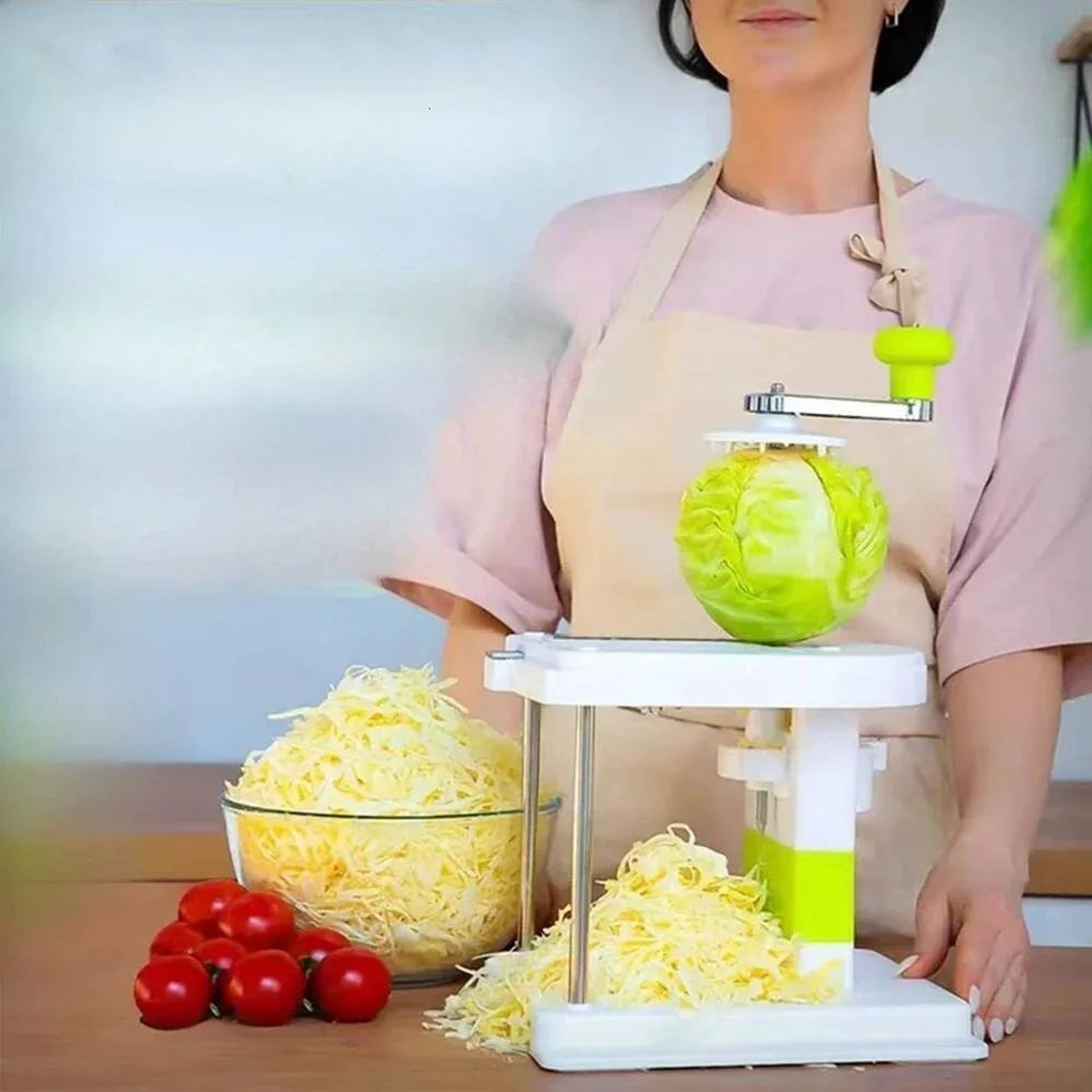 Portable Cabbage Chopper And Handheld Vegetable Grater For Fruits And Salads 1