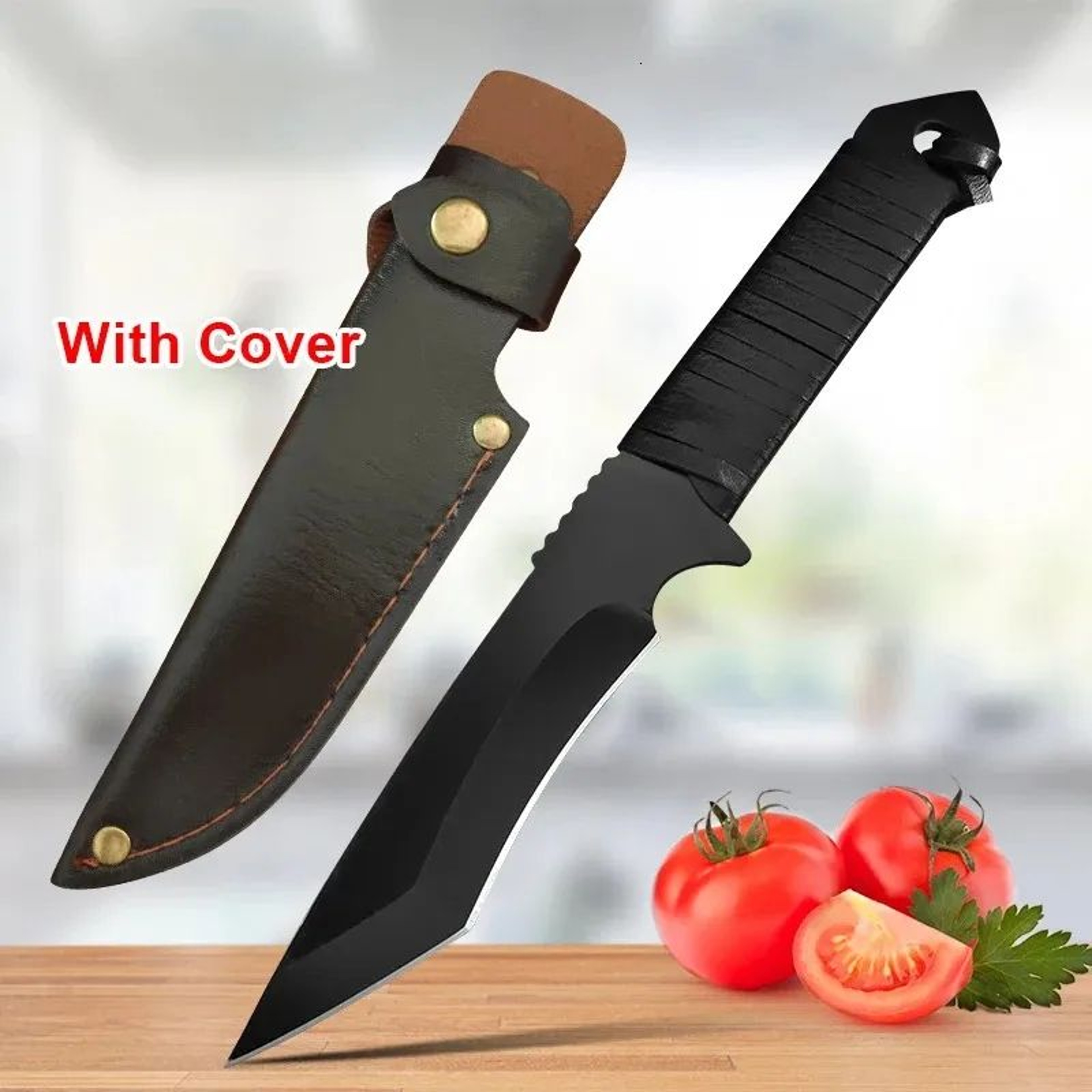 Stainless Steel Boning Knife With Forged Blade And Wrapped Handle 4