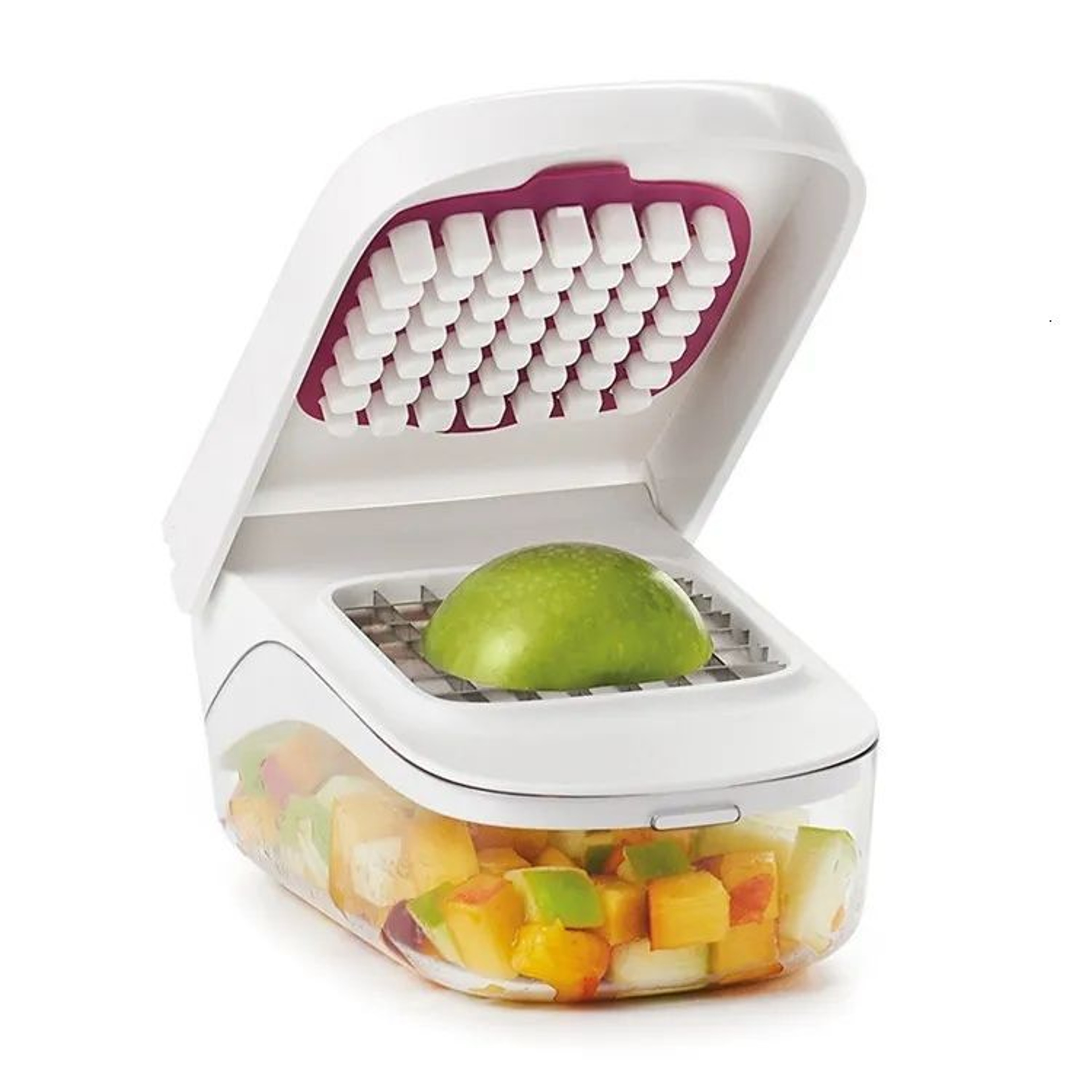 Manual Vegetable Chopper And Fruit Slicer With Stainless Steel Dicing Blades 3