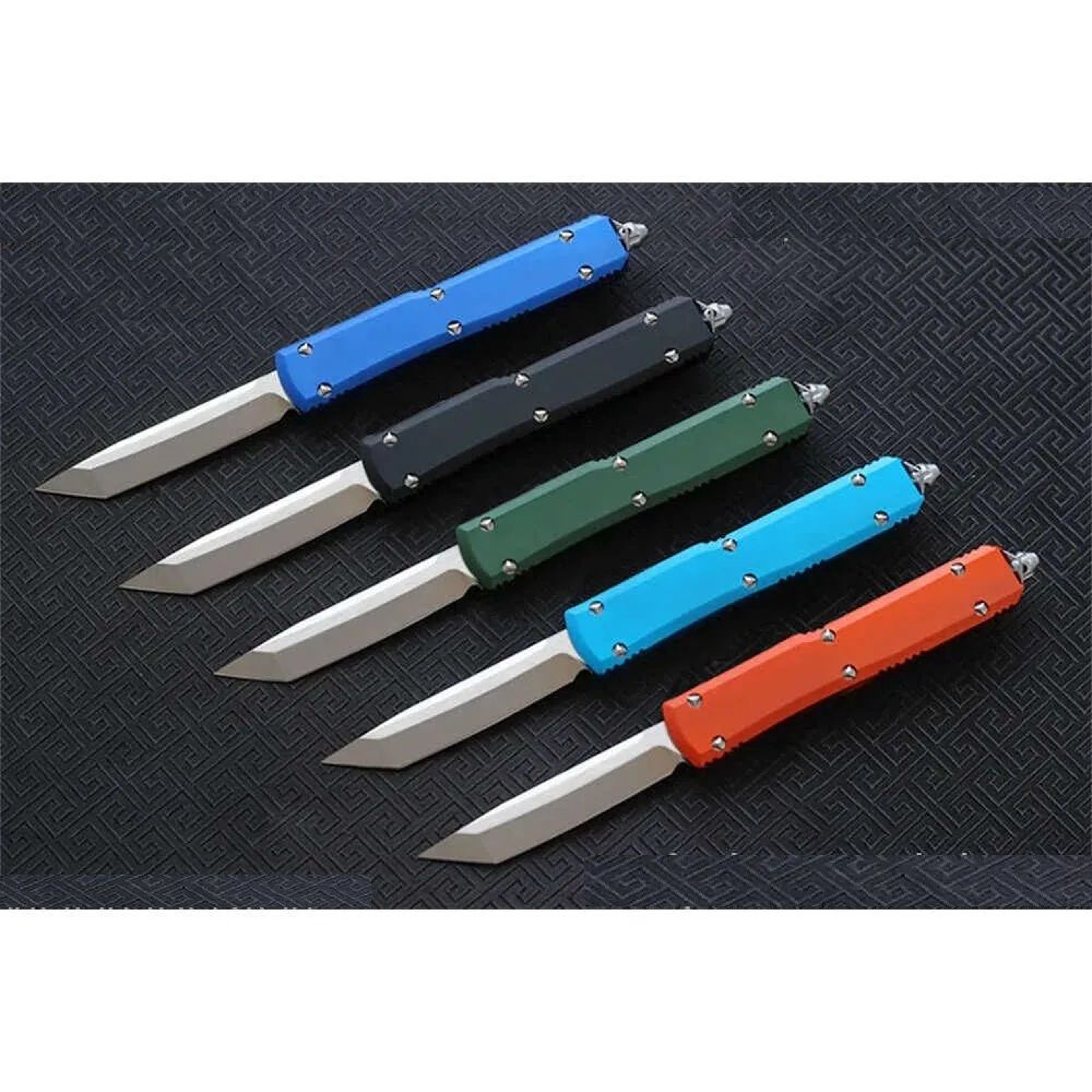 Steel Fixed Blade Knife With Satin Finish And CNC Aluminum Handle For Outdoor Use 2