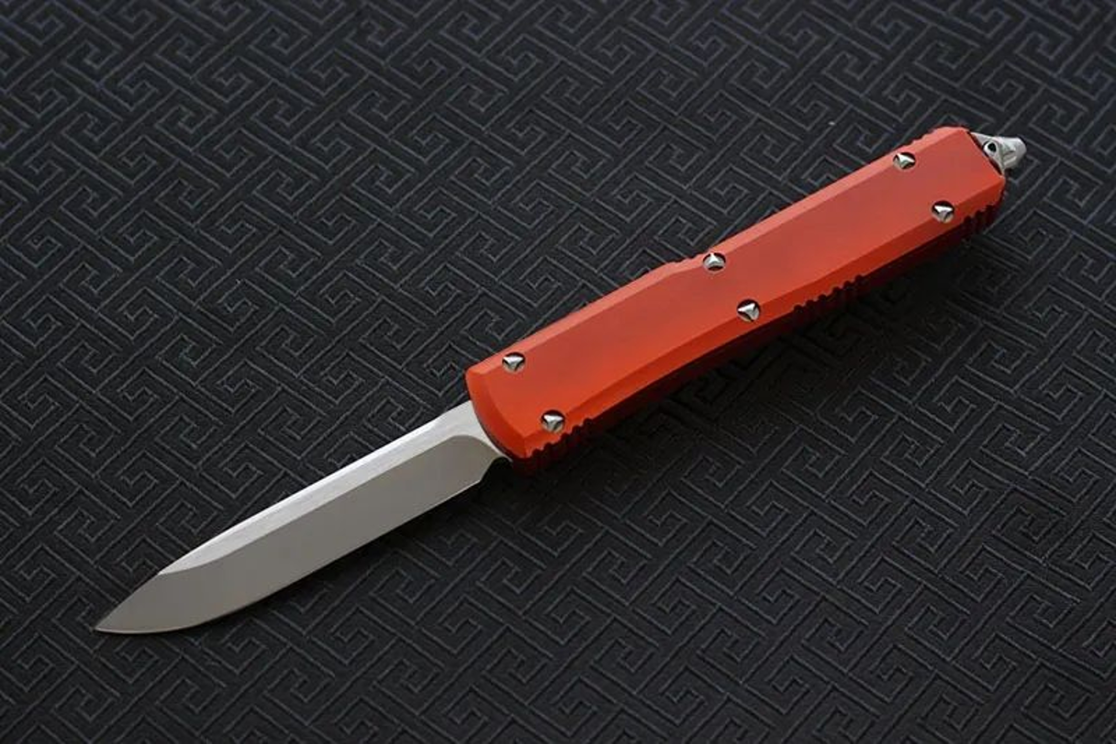 Steel Fixed Blade Knife With Satin Finish And CNC Aluminum Handle For Outdoor Use 10
